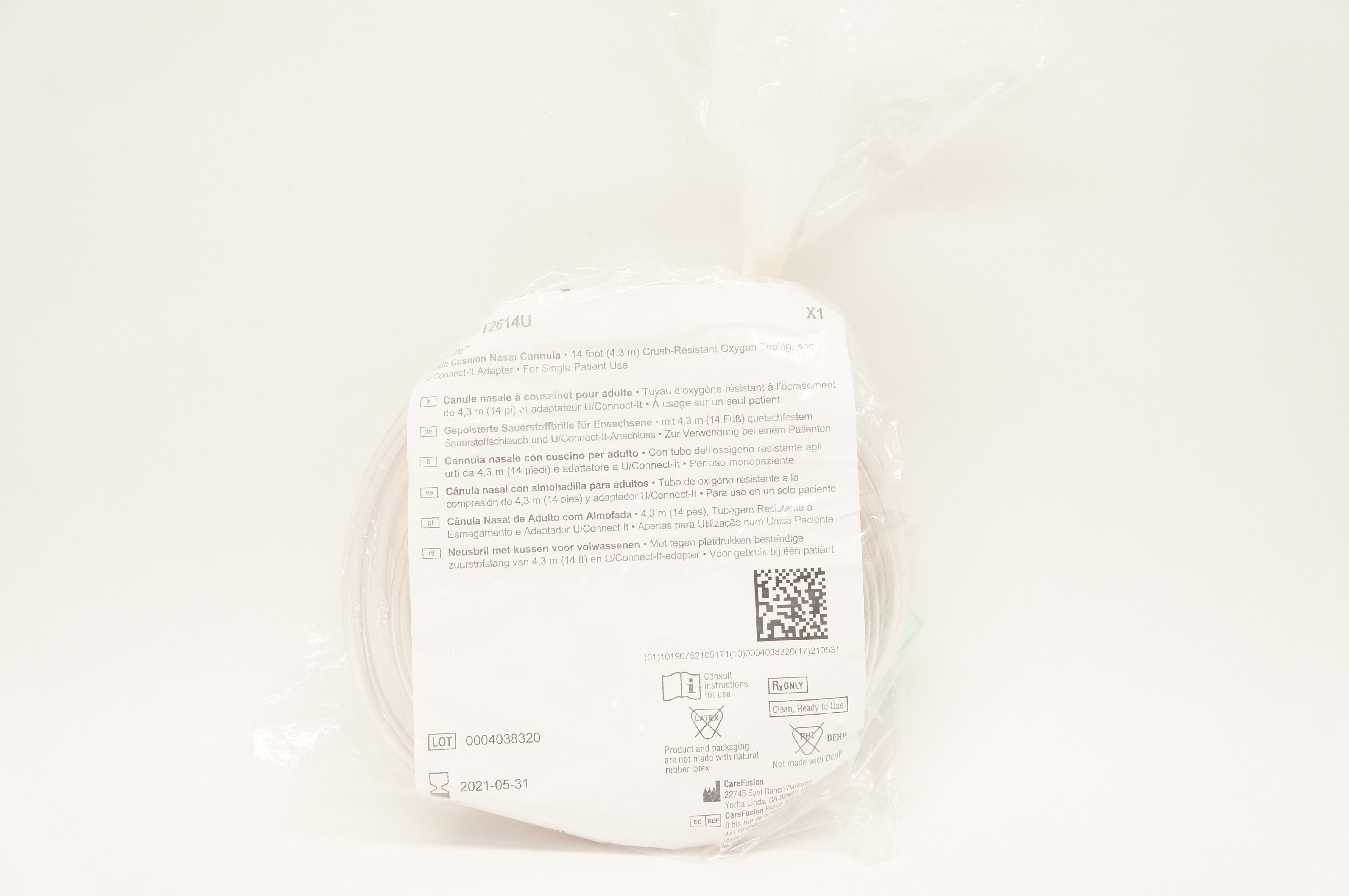 CareFusion SFT2614U AirLife Adult Cushion Cannula (x)