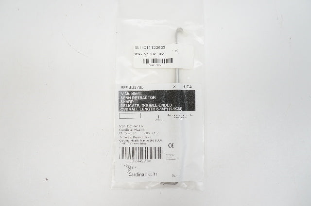 V. Mueller SU3785 Senn Retractor Sharp Delicate, Double-Ended Overall L 6-1/4inch