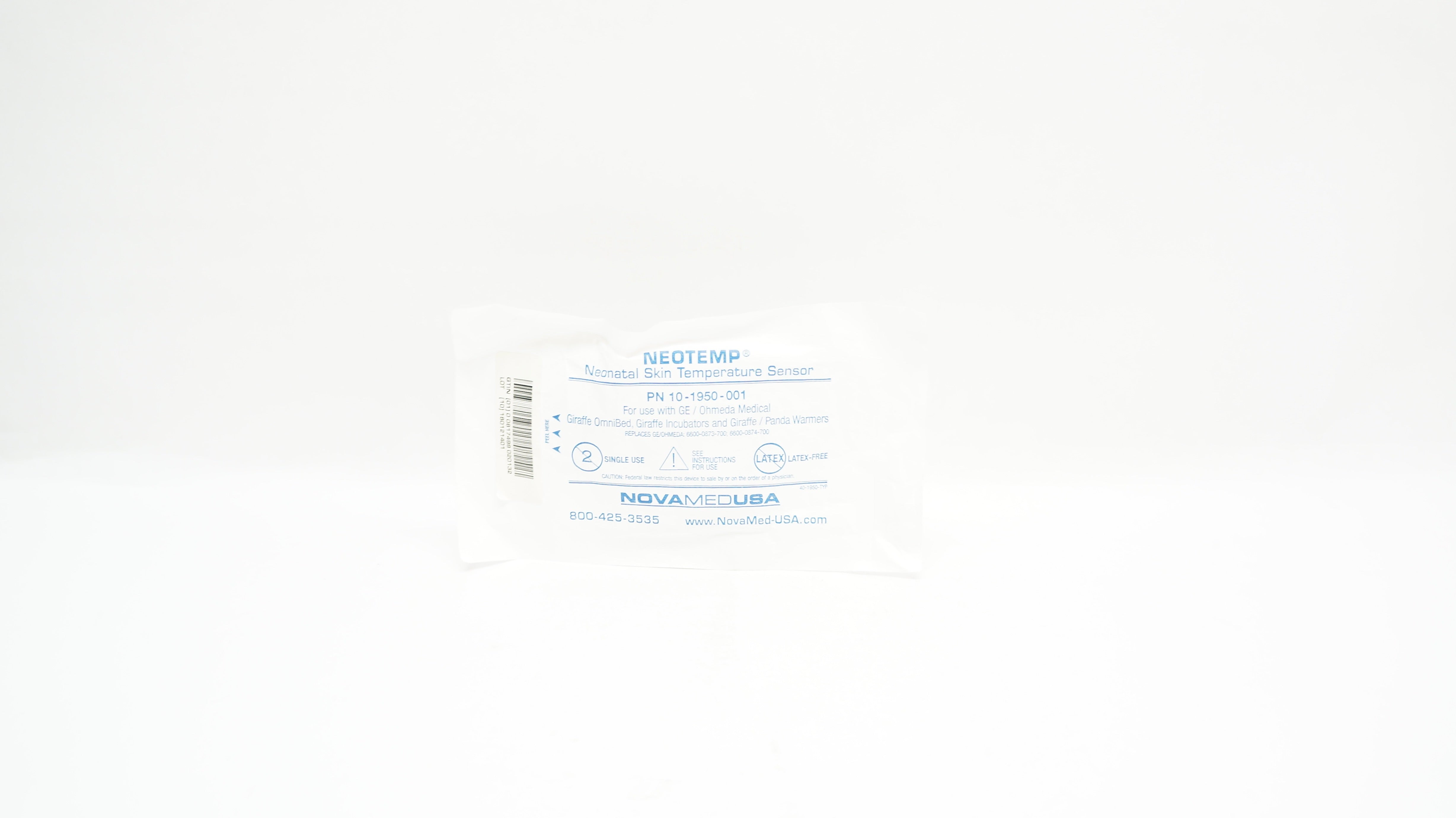 NovaMed 10-1950-001 NEOTEMP Neonatal Skin Temp Sensor