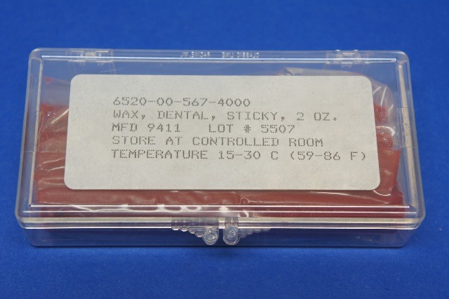 Wax Dental Dark Red Stick 4inch