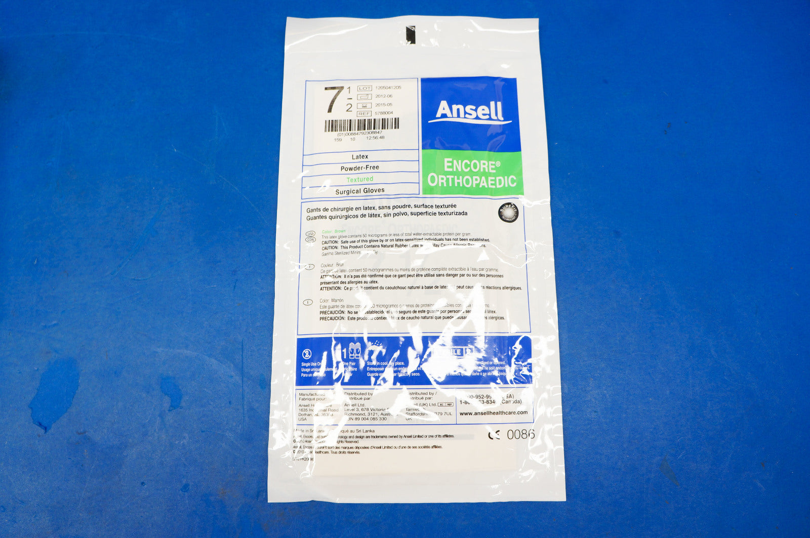 Ansell 5788004 Surgical Gloves, latex, textured (x)