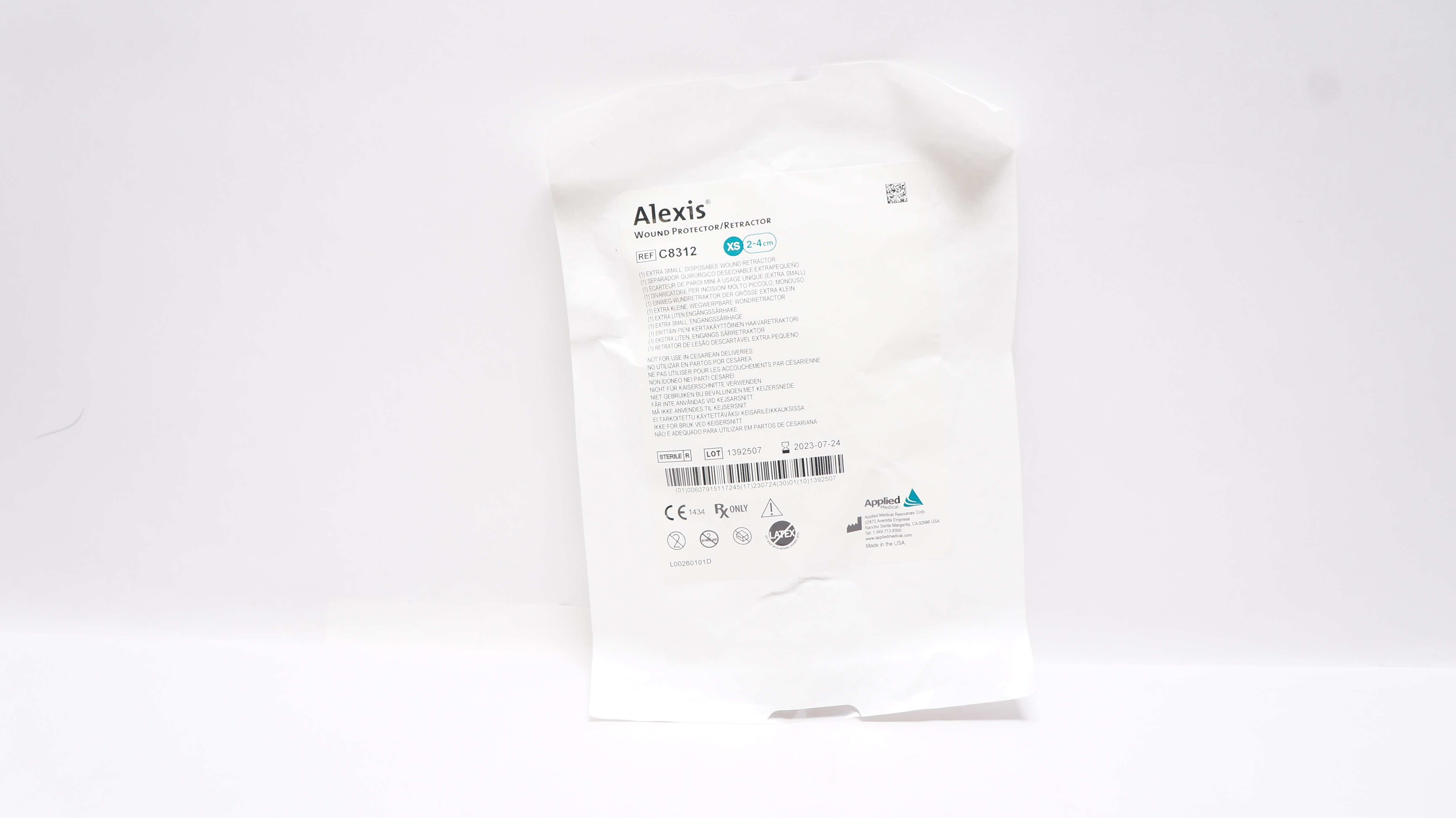 Applied Medical C8312 Alexis Wound Protector/Retractor, 2-4cm Extra Small (x)