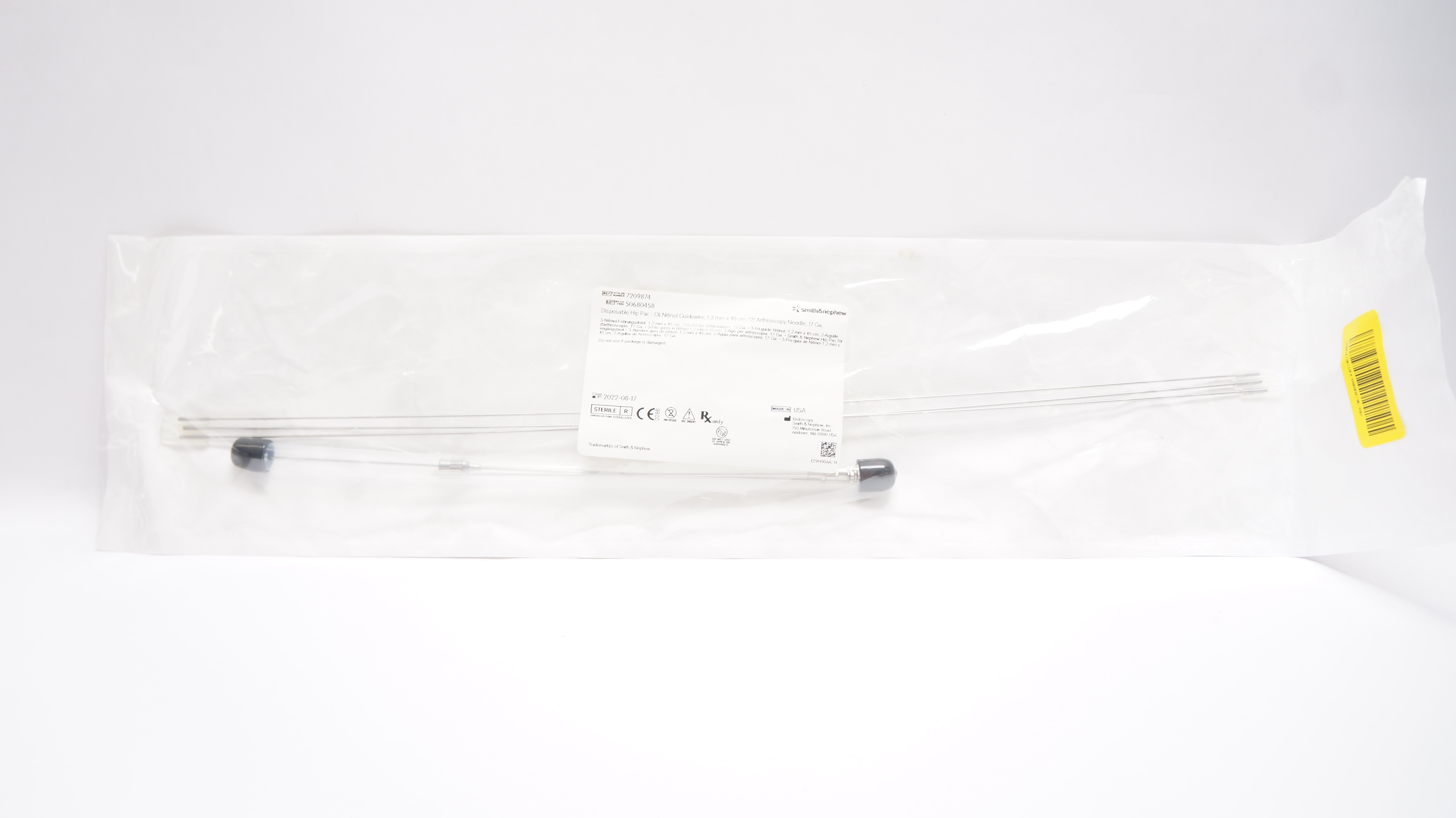 Smith&Nephew 7209874 Disposable Hip Pac 1.2mmx 45cm, Ndle 17Ga (x)