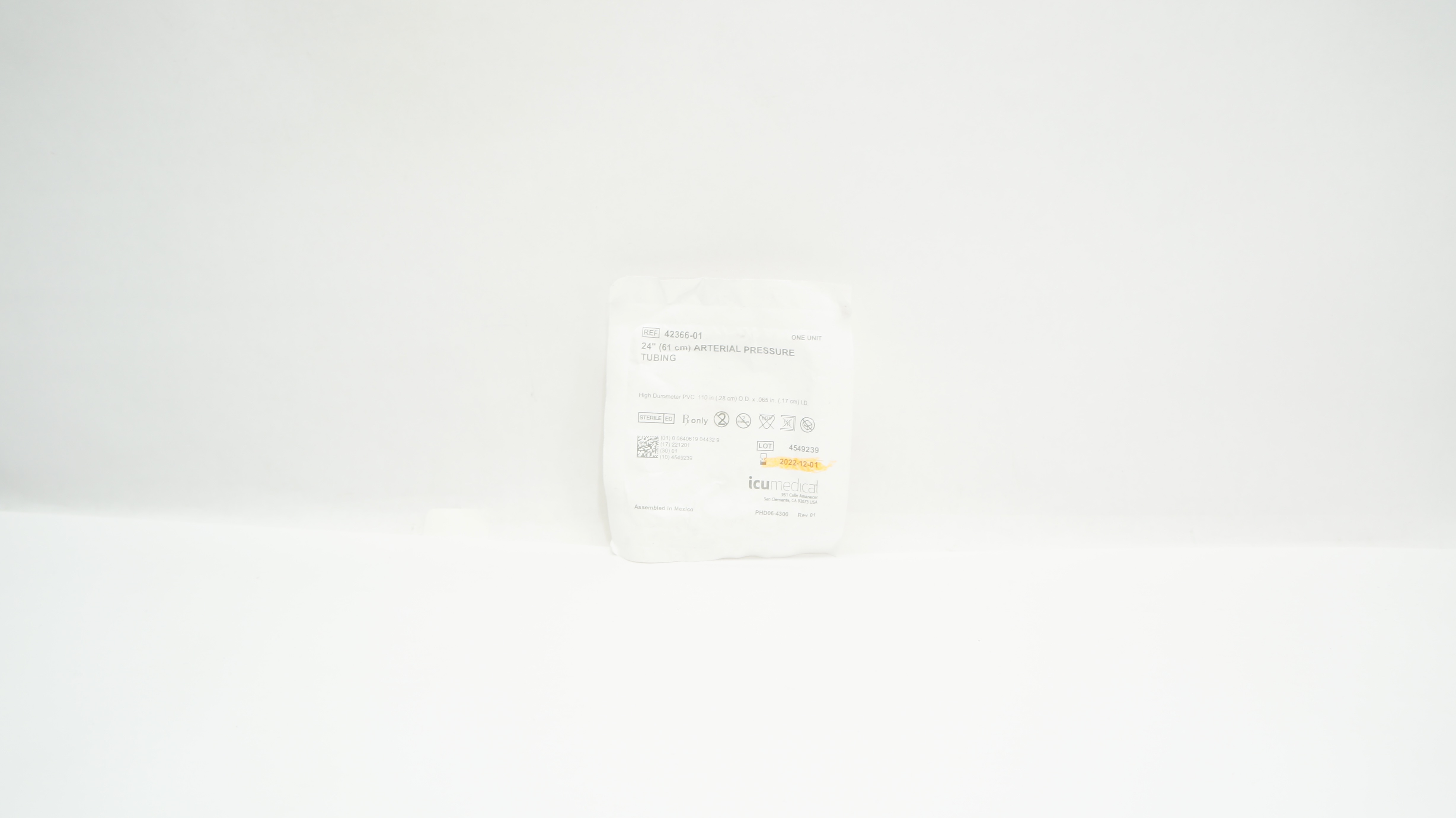 ICU Medical 42366-01 Arterial Pressure Tubing 24inch (x)