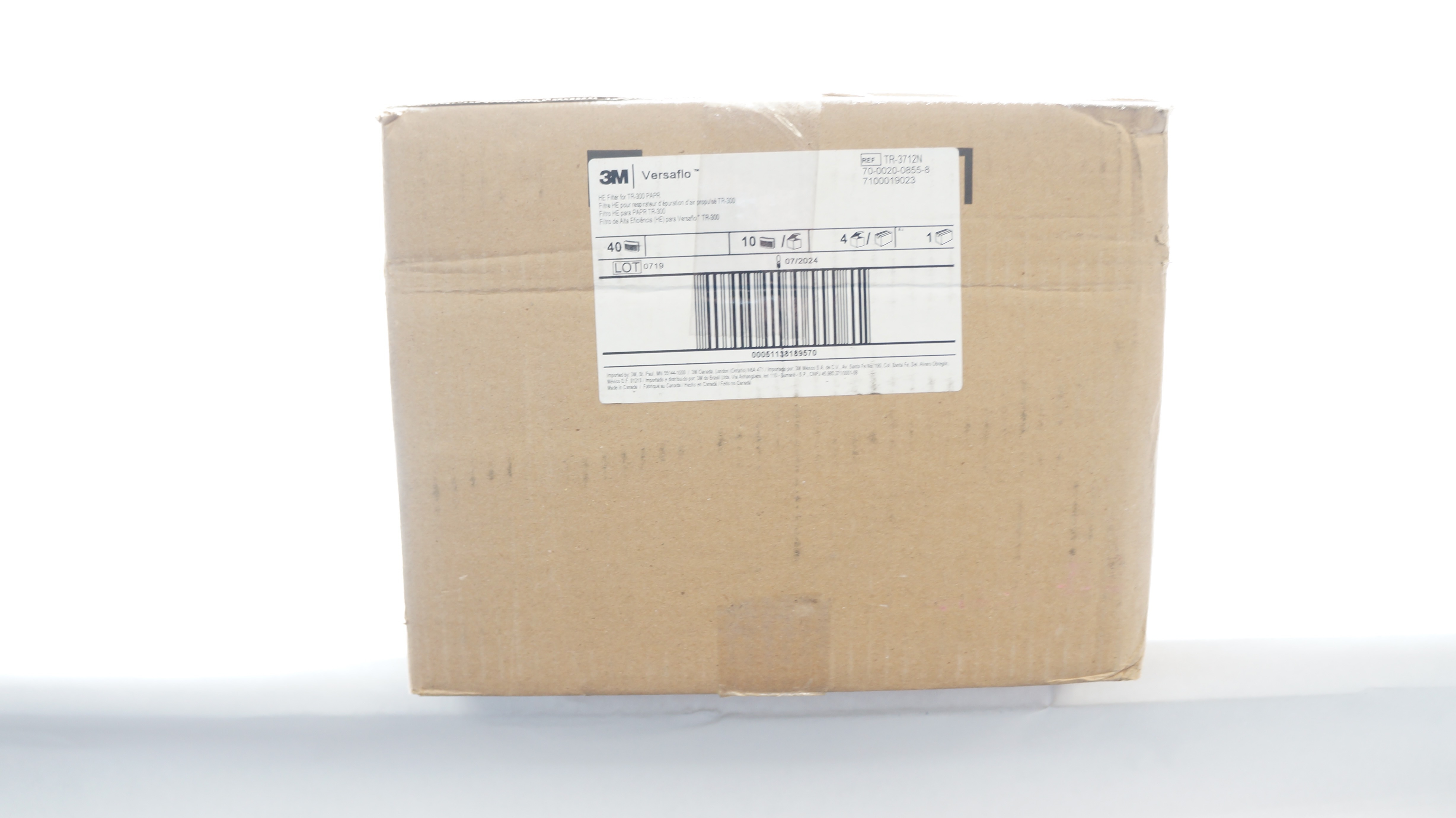 3M TR-3712N Versaflo HE Filter for TR-300 Papr - Box of 40