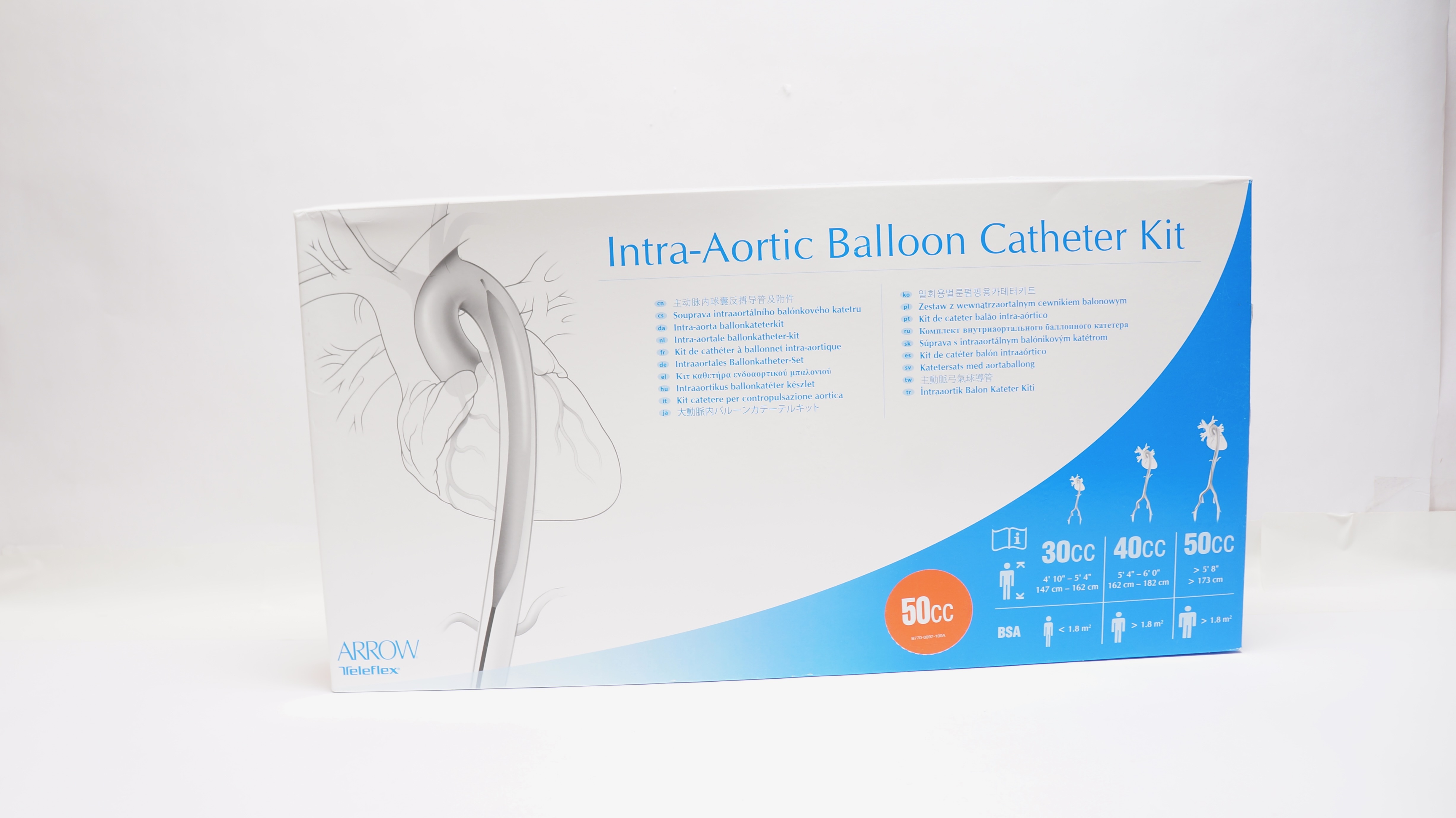 Arrow IAB-S850C Teleflex RediGuard IAB Intra-Aortic Balloon Cath. Kit, 8 Fr  (x)