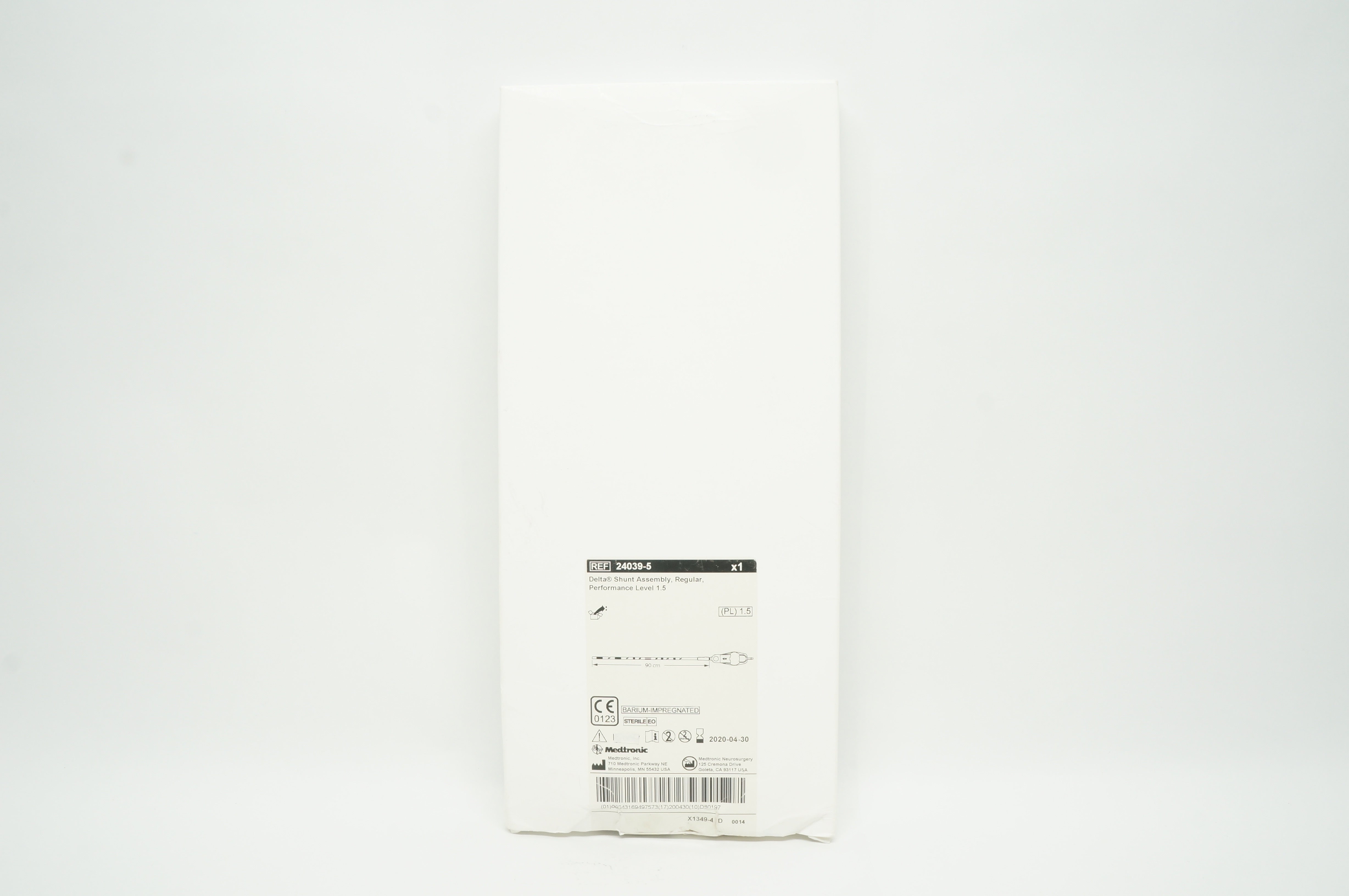 Medtronic 24039-5 Delta Shunt Assembly, Regular, Performance Level 1.5, 90cm (x)