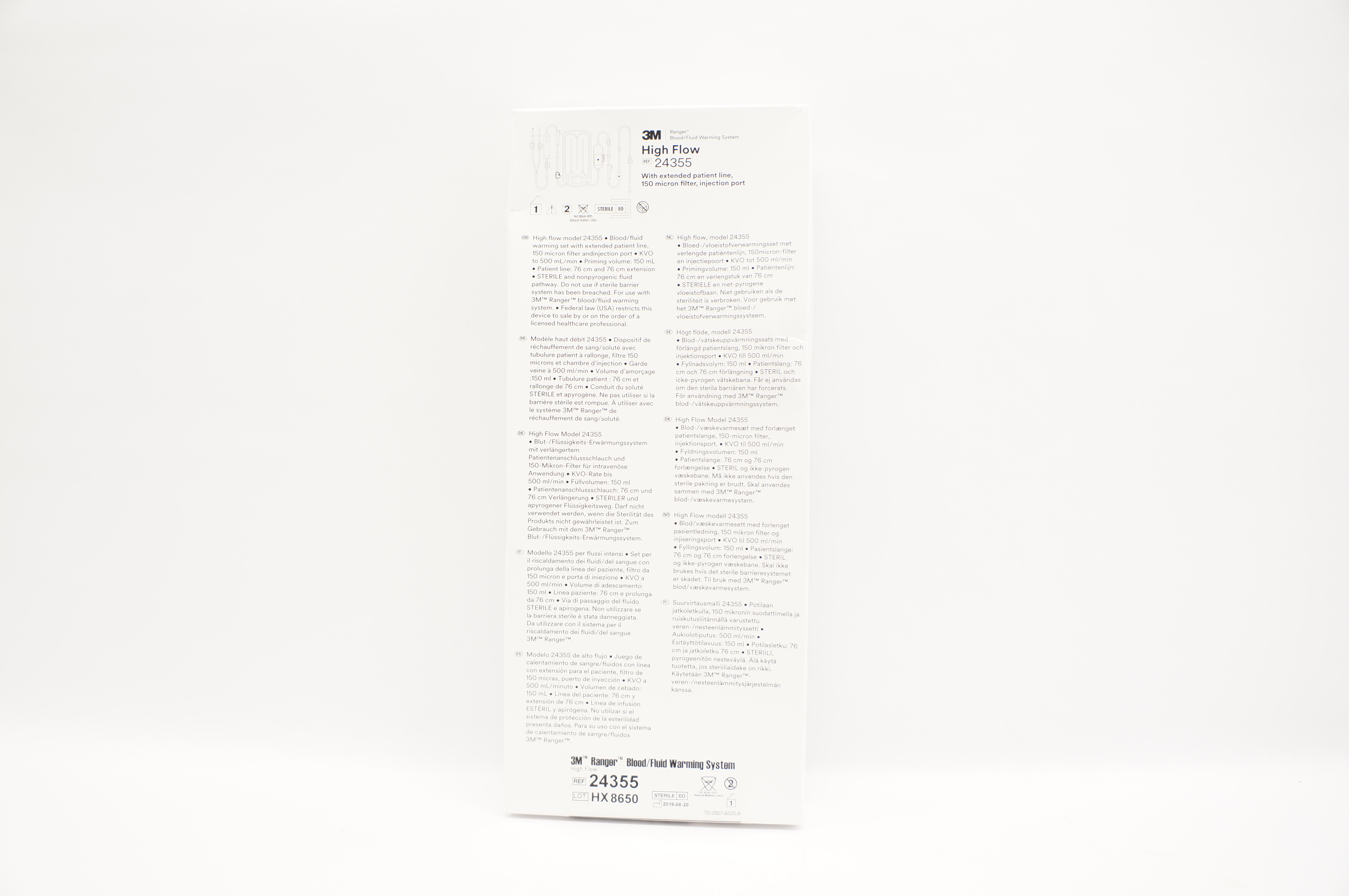 3M 24355 Ranger High Flow Blood/Fluid Warming System 150 Micron Filter (x)