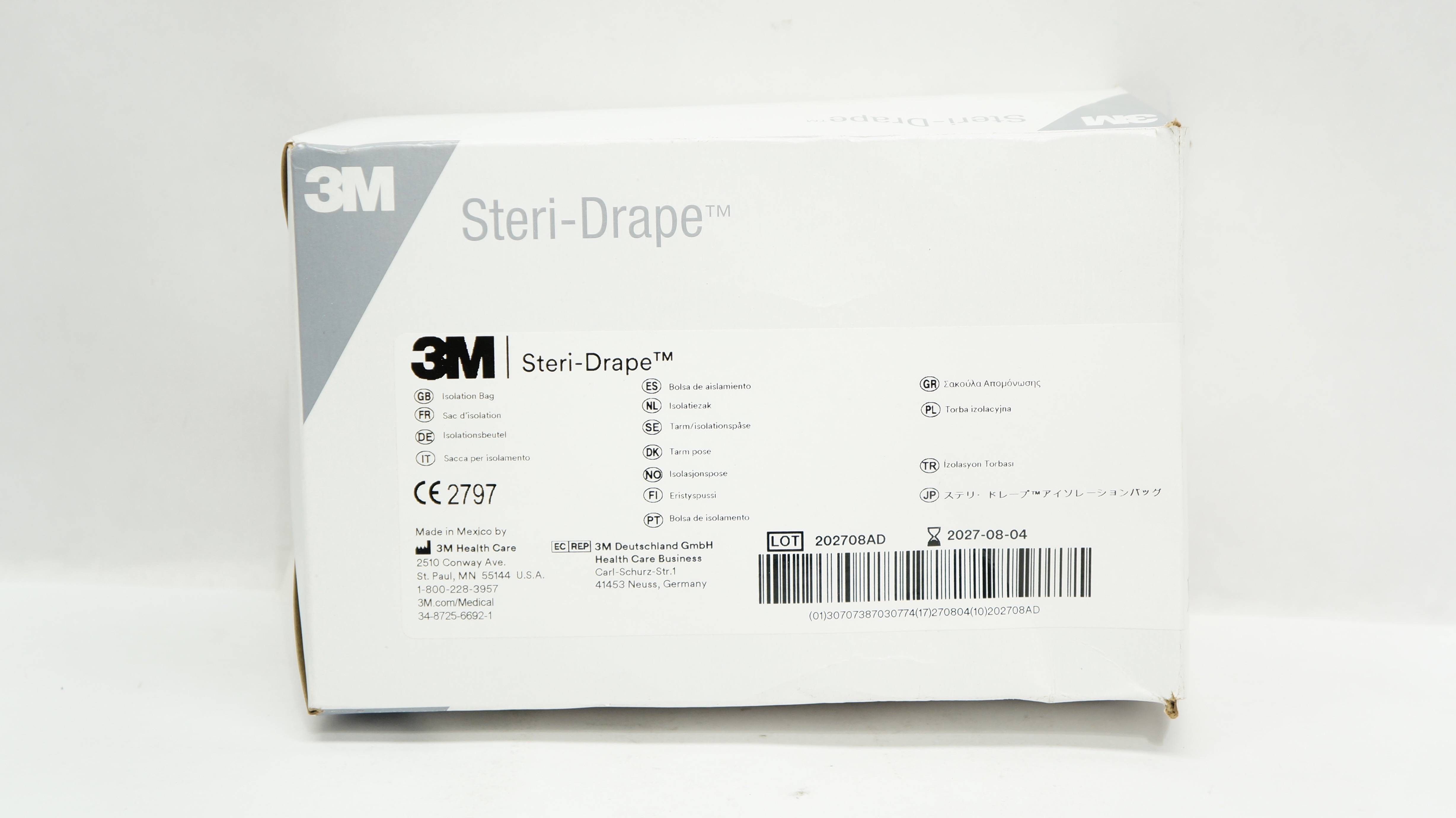 3M 1003 Steri-Drape Isolation Bag 20inch x 20inch - Box of 10