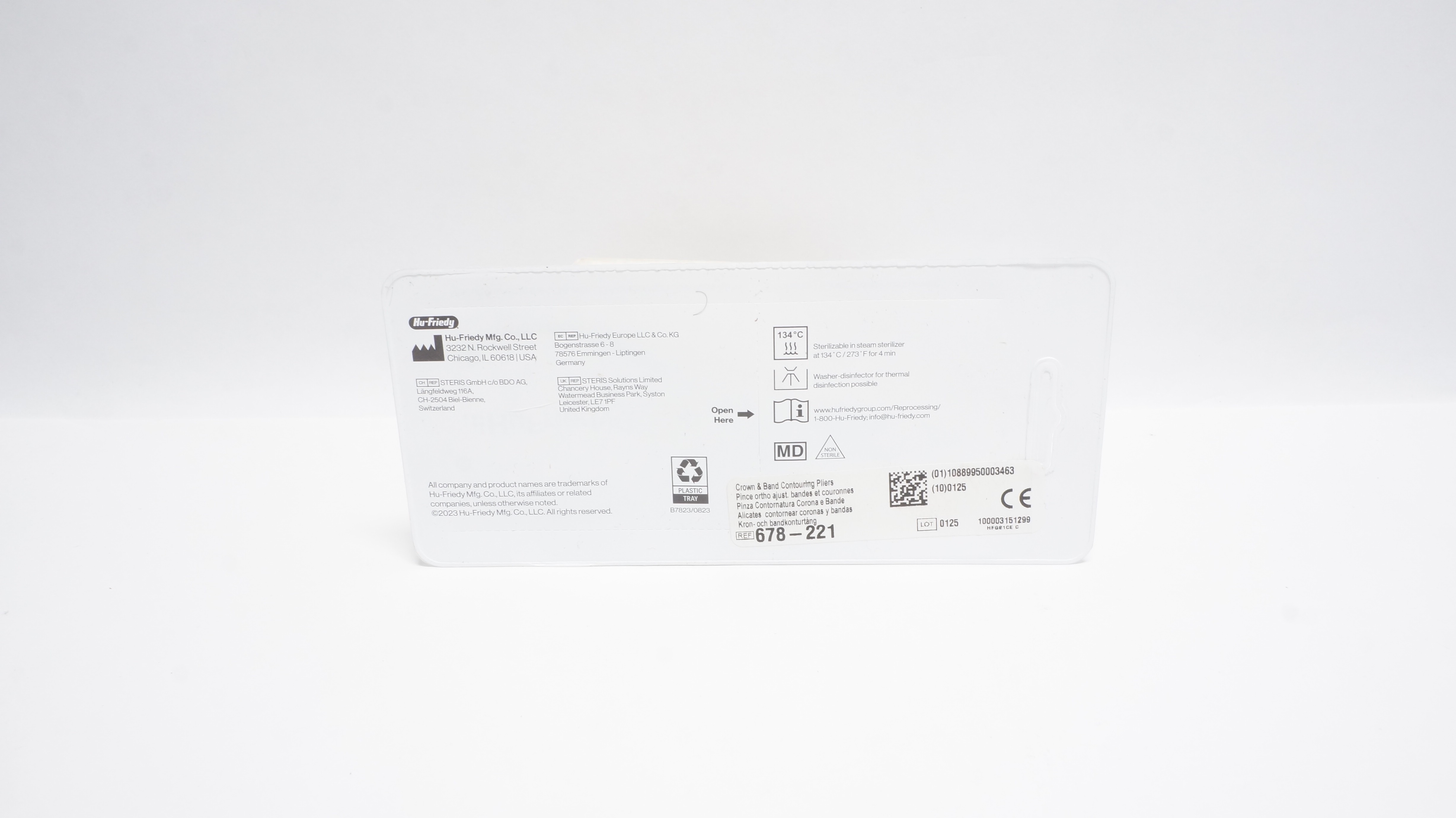 Hu-Friedy 678-221 Crown & Band Contouring Pliers