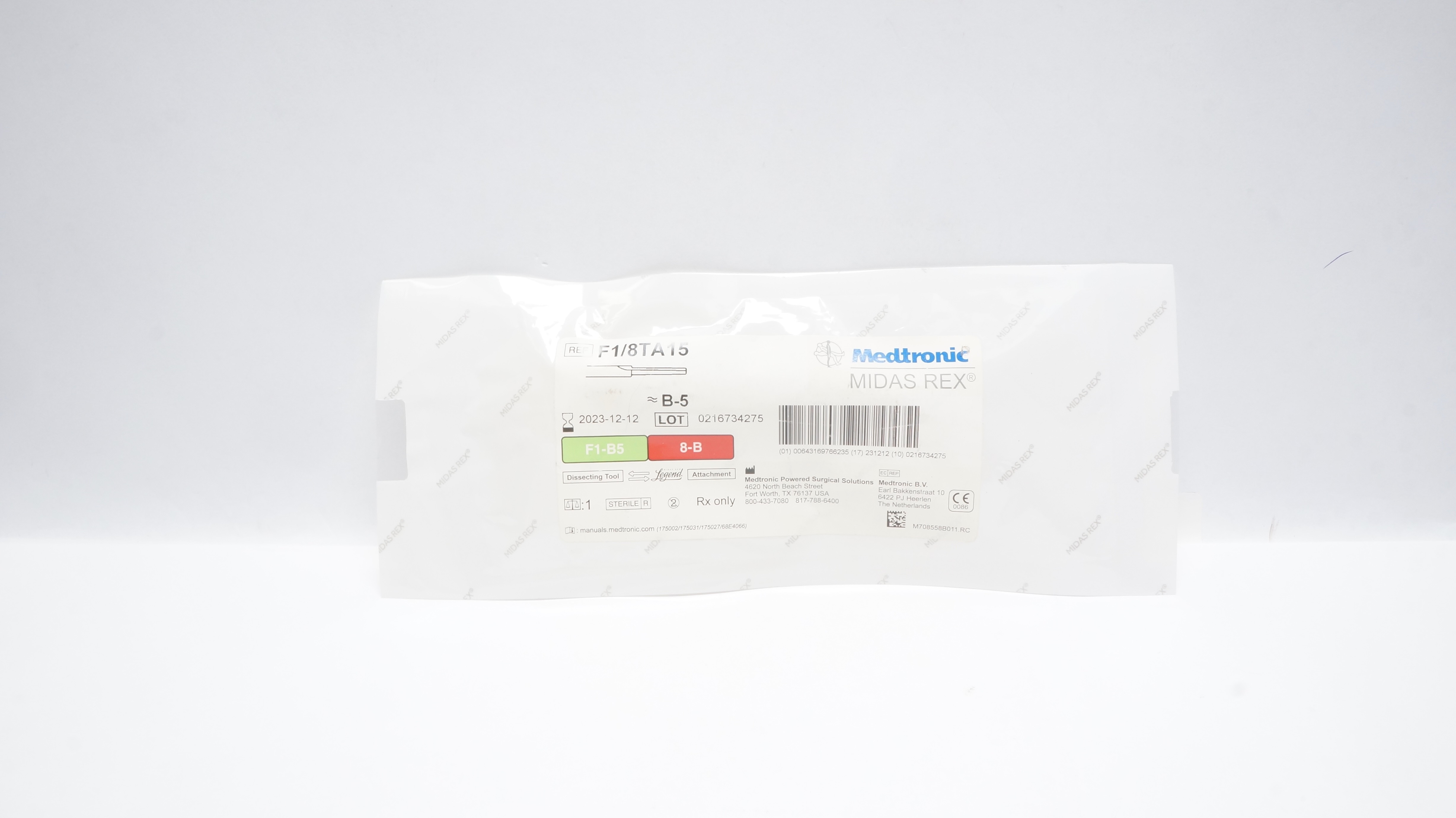 Medtronic F1/8TA15 Midas Rex Dissecting Tool Legend, 8cm, 1.5mm (x)