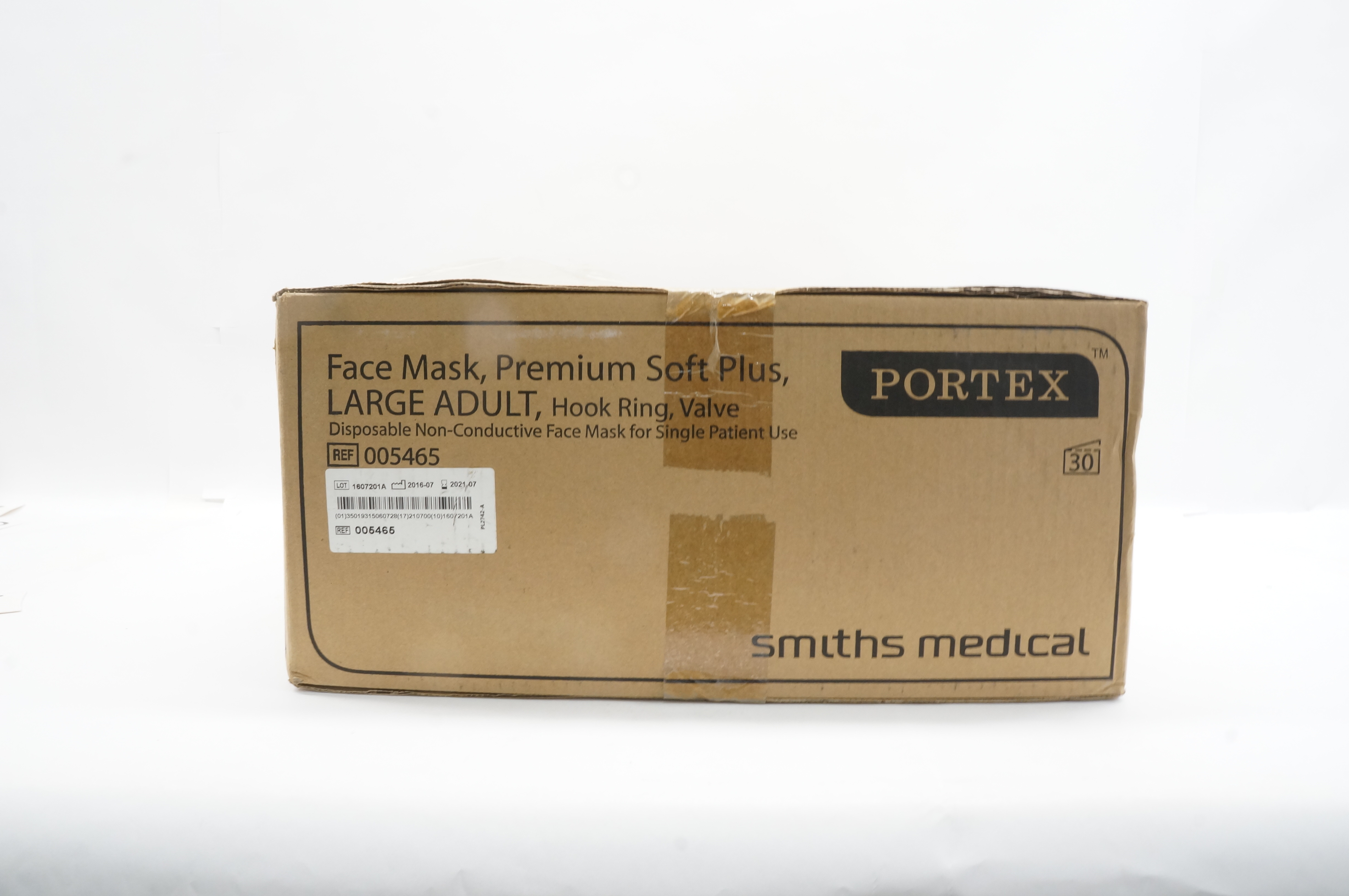 Smiths Medical 005465 Poretx Face Mask Premium Soft Plus Large - Case of 30(x)