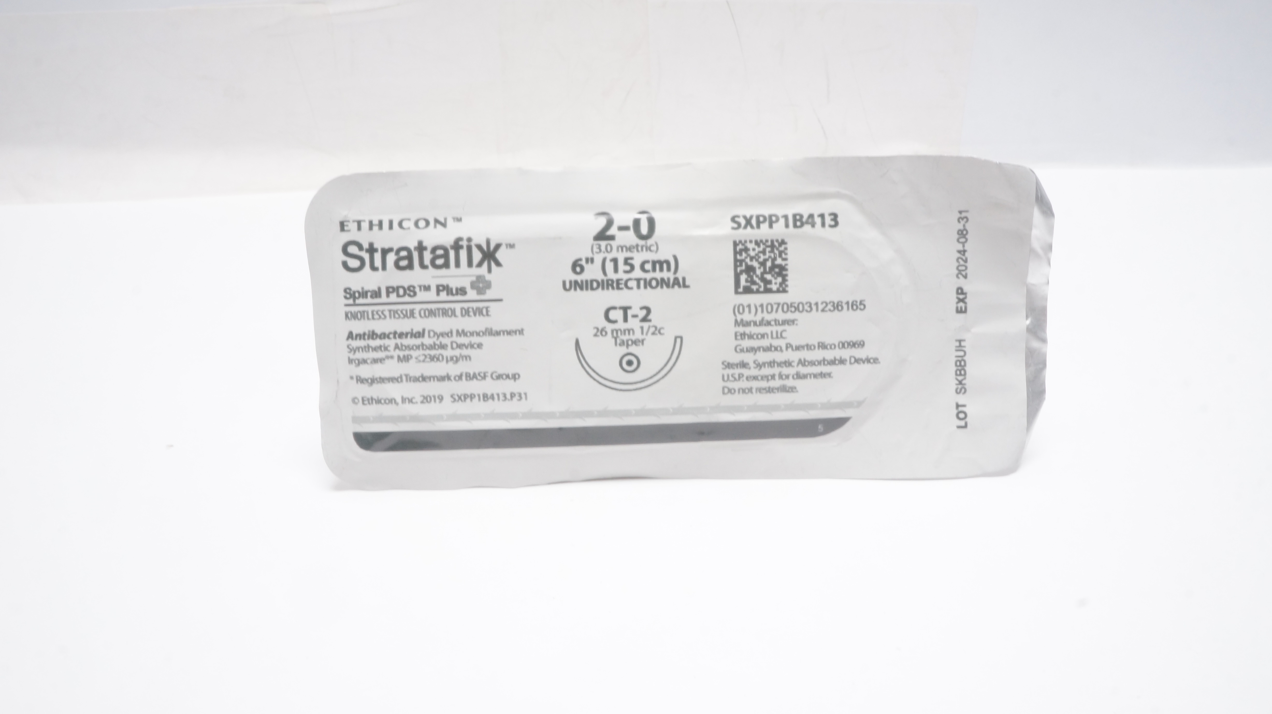 Ethicon SXPP1B413 2-0 Stratafix Spiral PDS Stre CT-2 26mm 1/2c Taper 6inch (x)