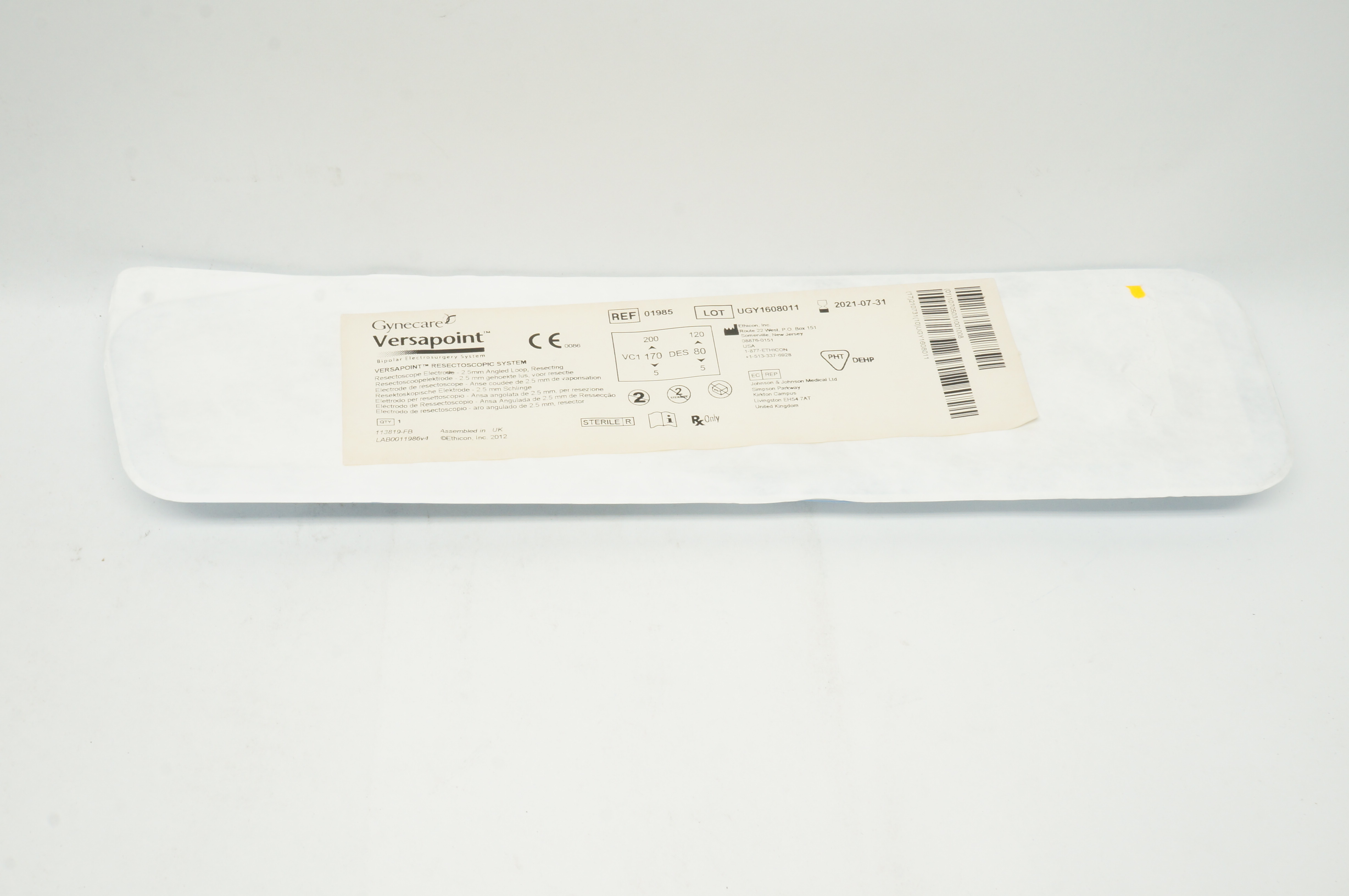 Gynecare 01985 Ethicon Versapoint Resectoscopic System 2.5mm (x)