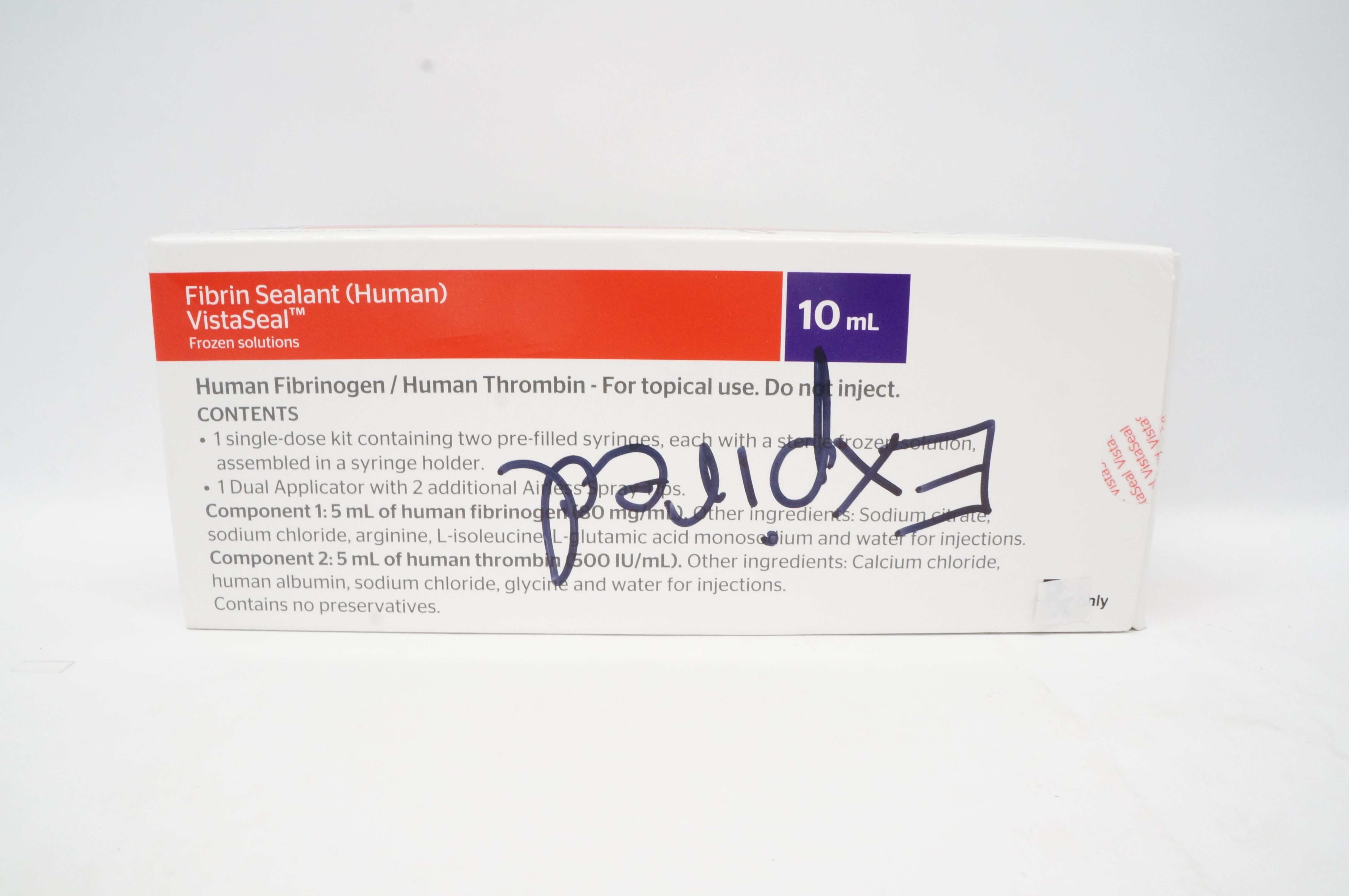 Ethicon VST10 Fibrin Sealant (Human) Vista Seal Frozen Solutions 10mL