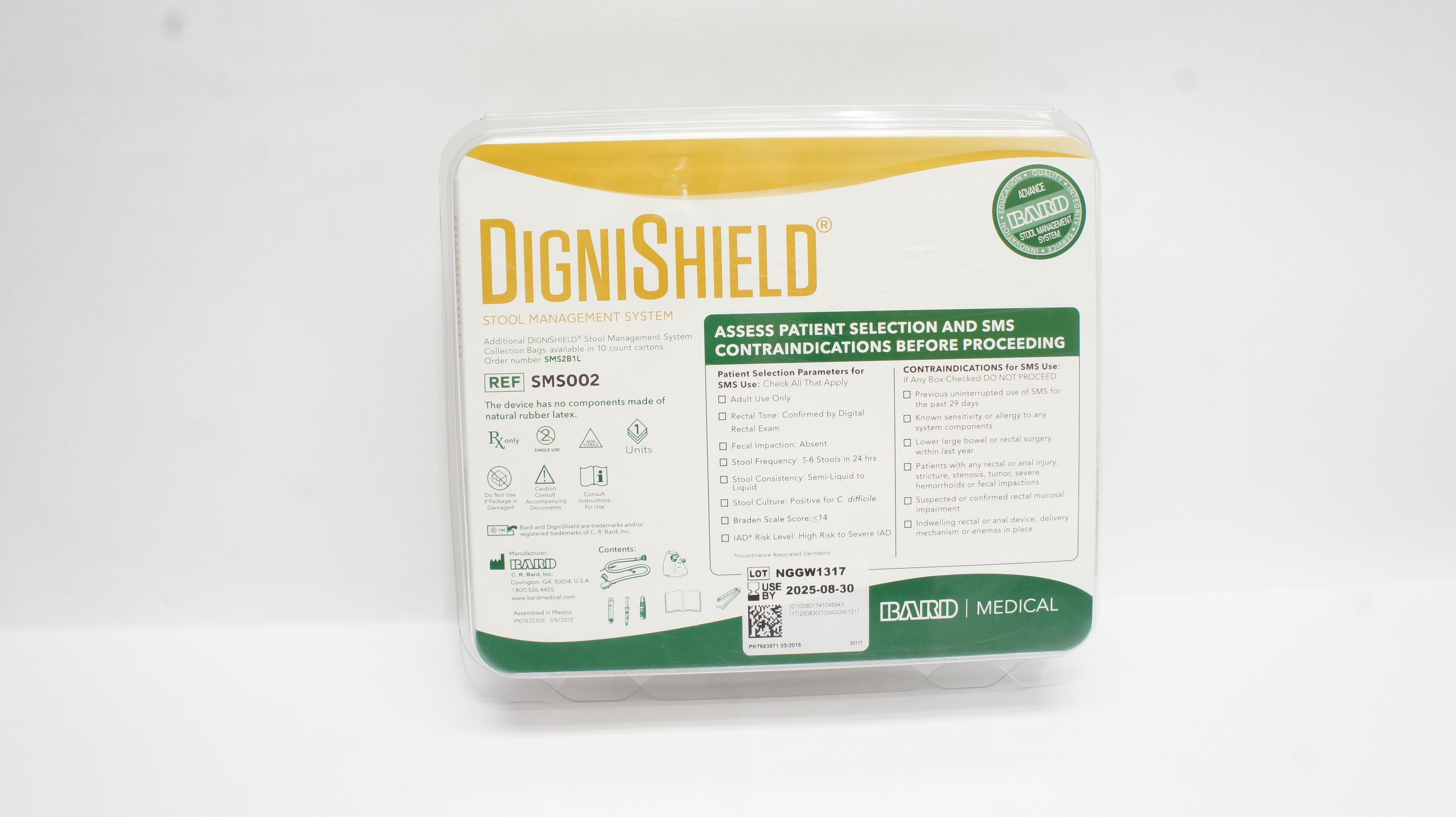 Bard SMS002 DigniShield Stool Management System