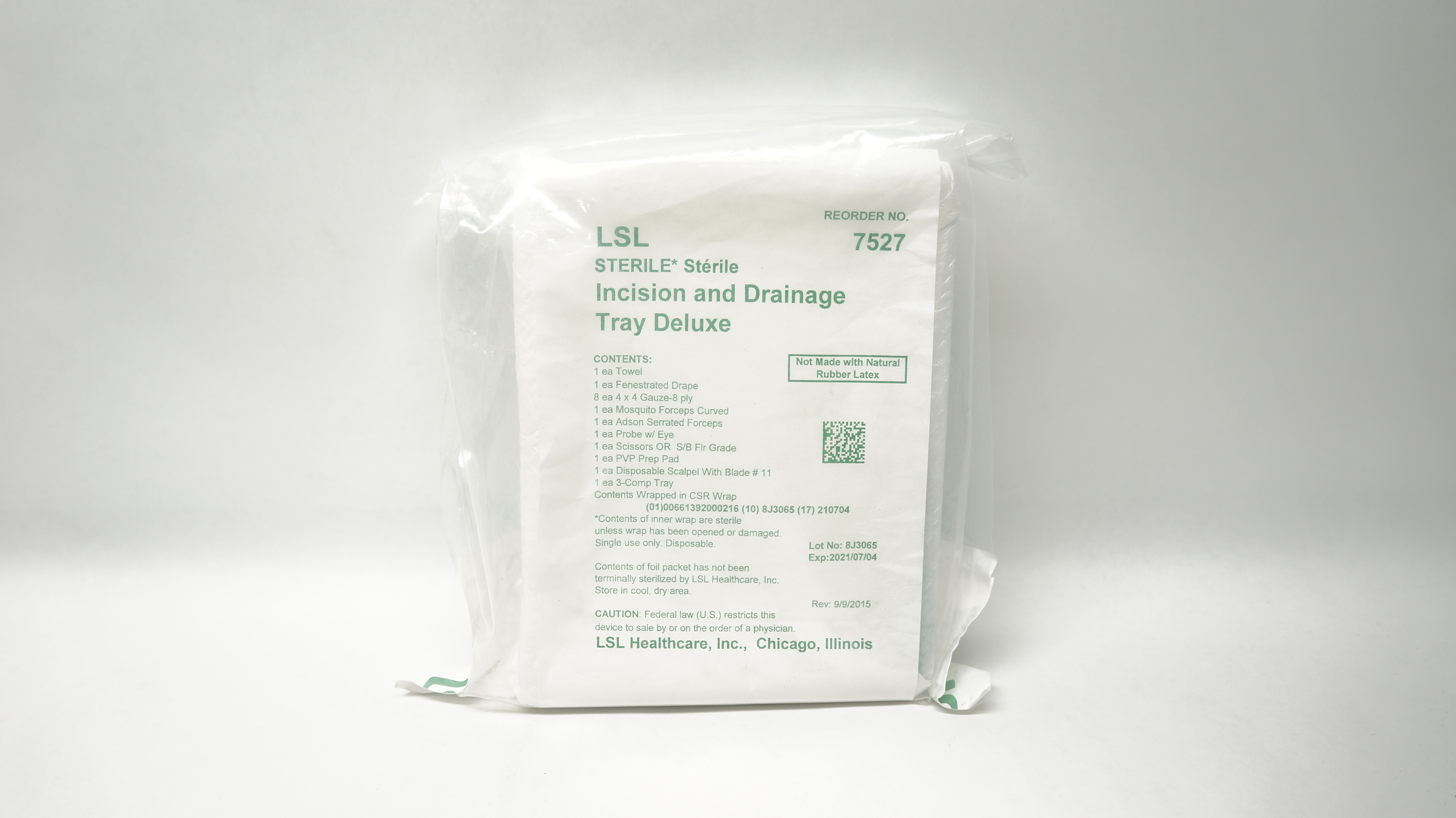 LSL 7527 Incision and Drainage Tray Deluxe (x)