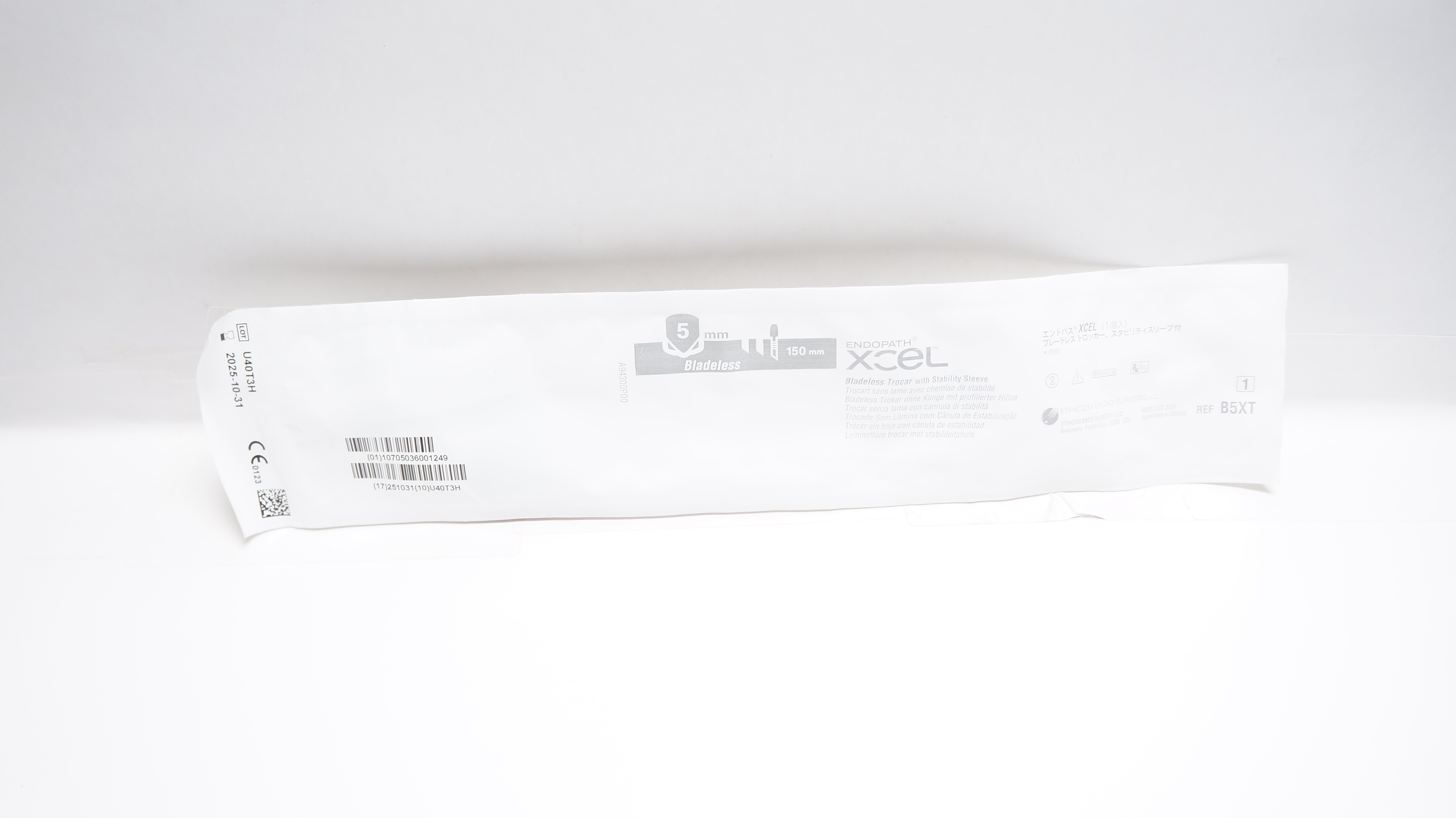 Ethicon B5XT Endopath Xcel Bladeless Trocar With Stability Sleeve 5 x 150mm