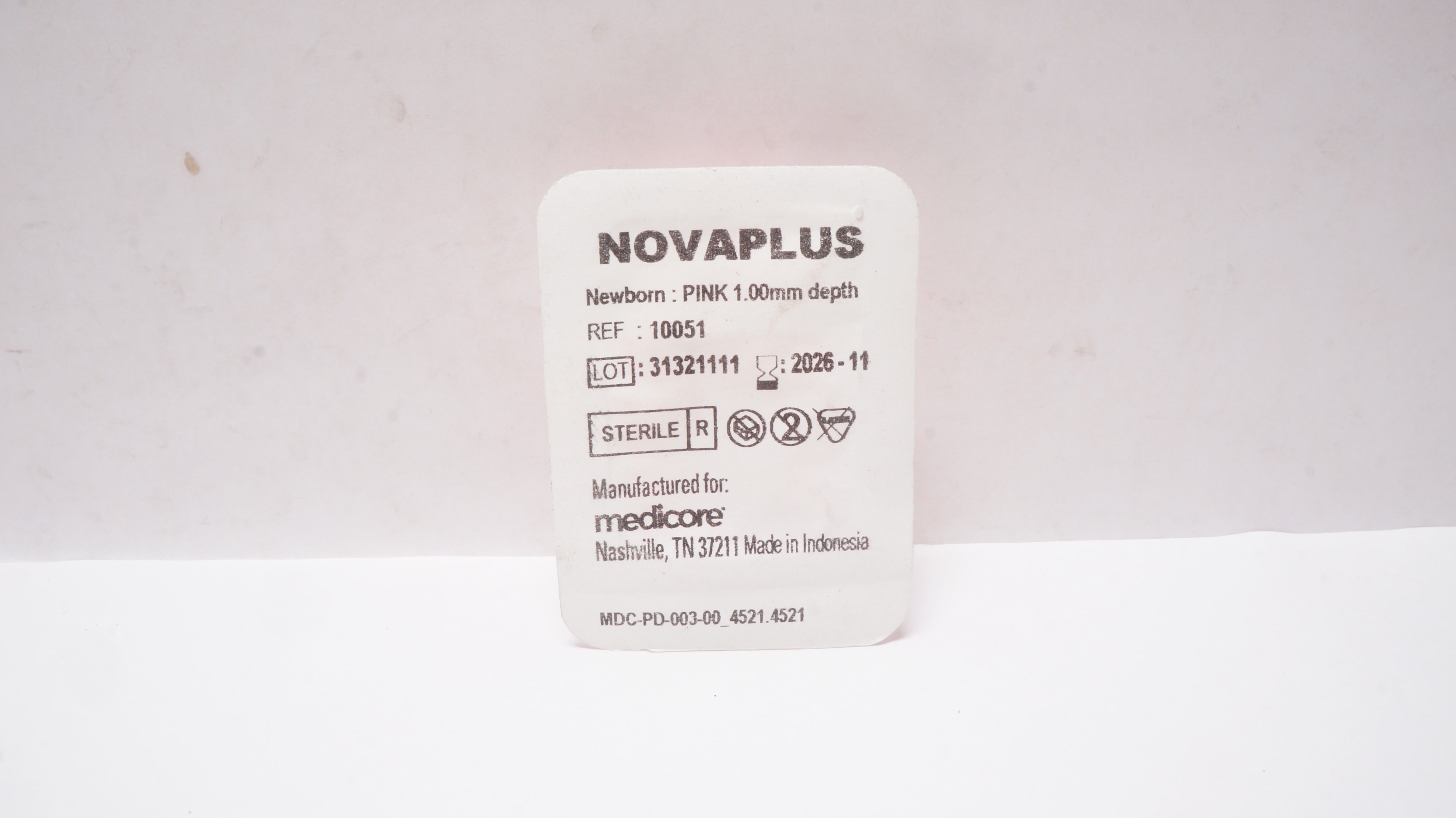 Medicore 10051 Novaplus Heel Insicion Device, PINK 1.00mm Depth