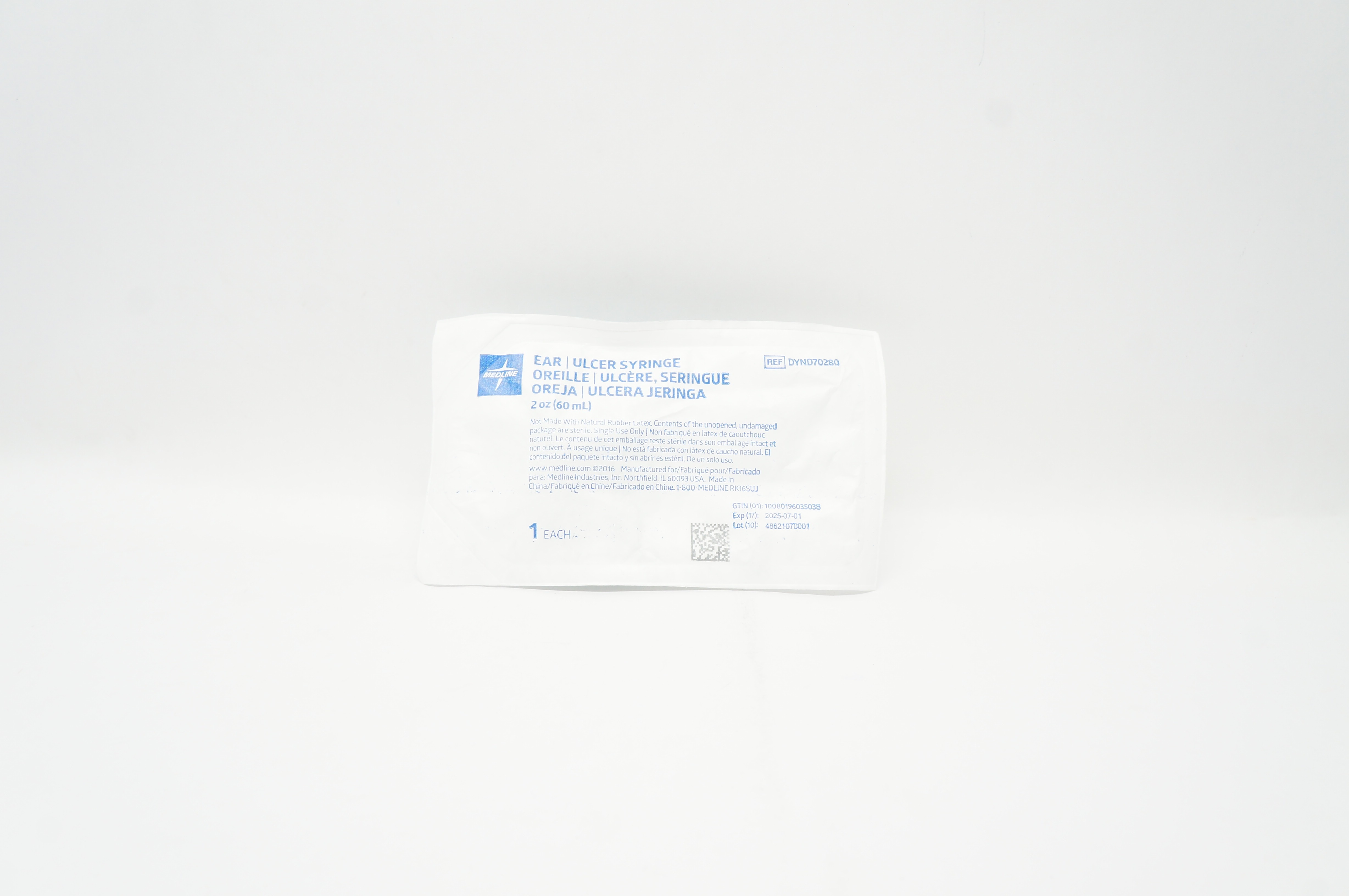 Medline DYND70280 Ear / Ulcer Syringe 2oz
