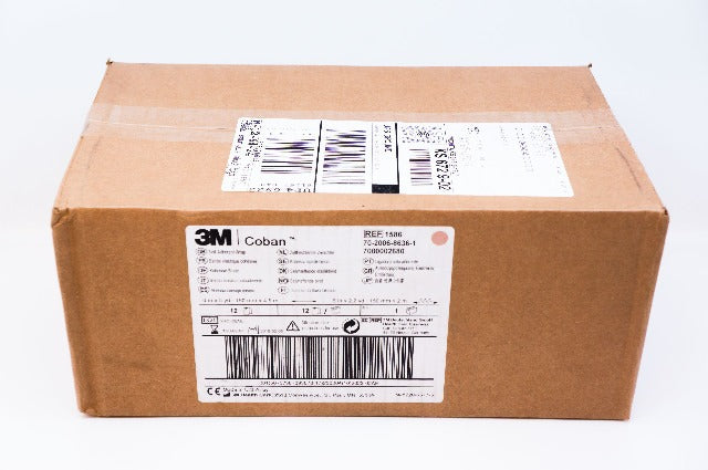 3M 1586 Coban Self-Adhherent Wrap 6inch x 5yd ~ Box of 12