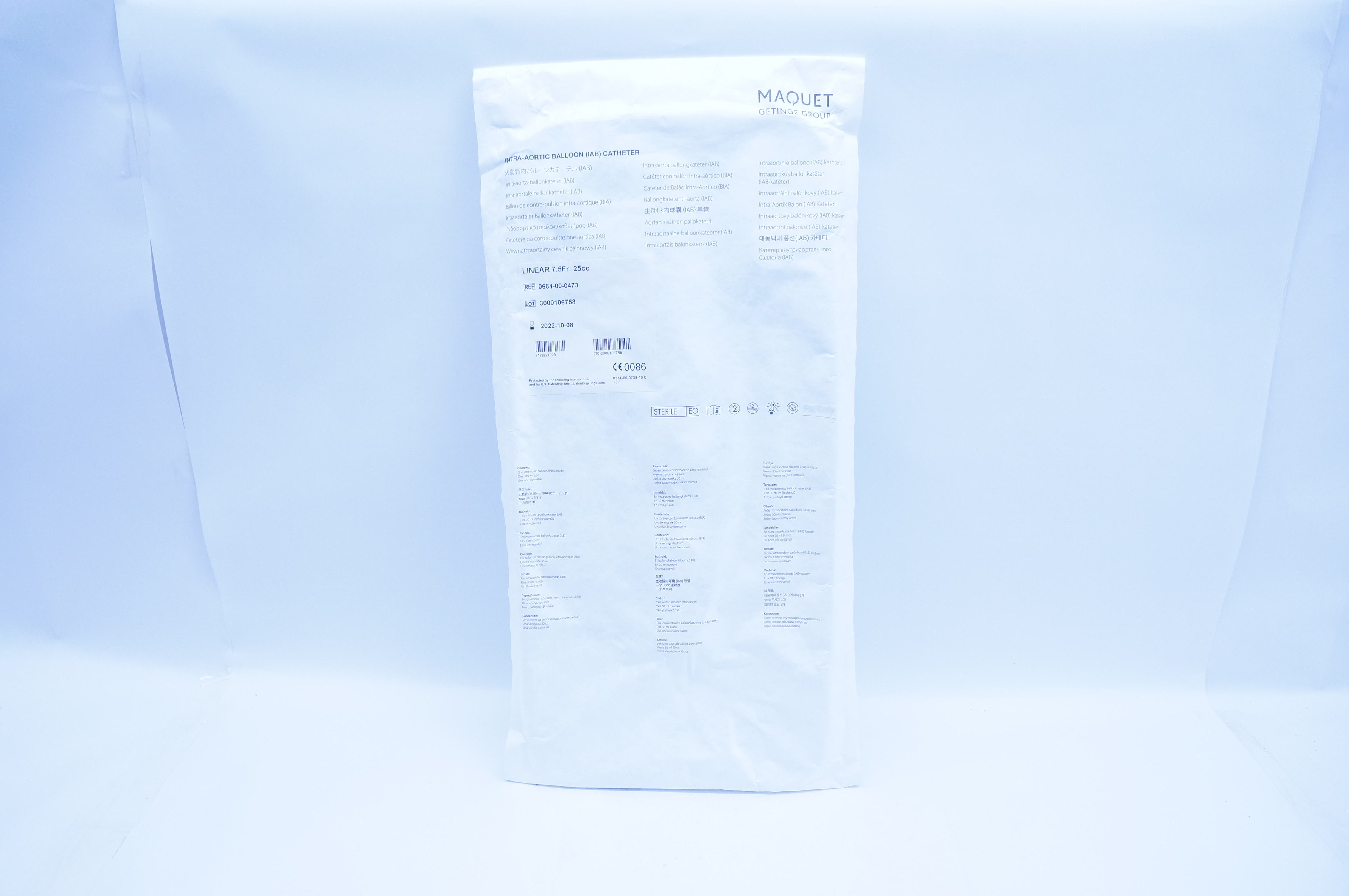 Maquet 0684-00-0473 Datascope Corp. Intra-Aortic Balloon Cath. 7.5Fr. 25cc