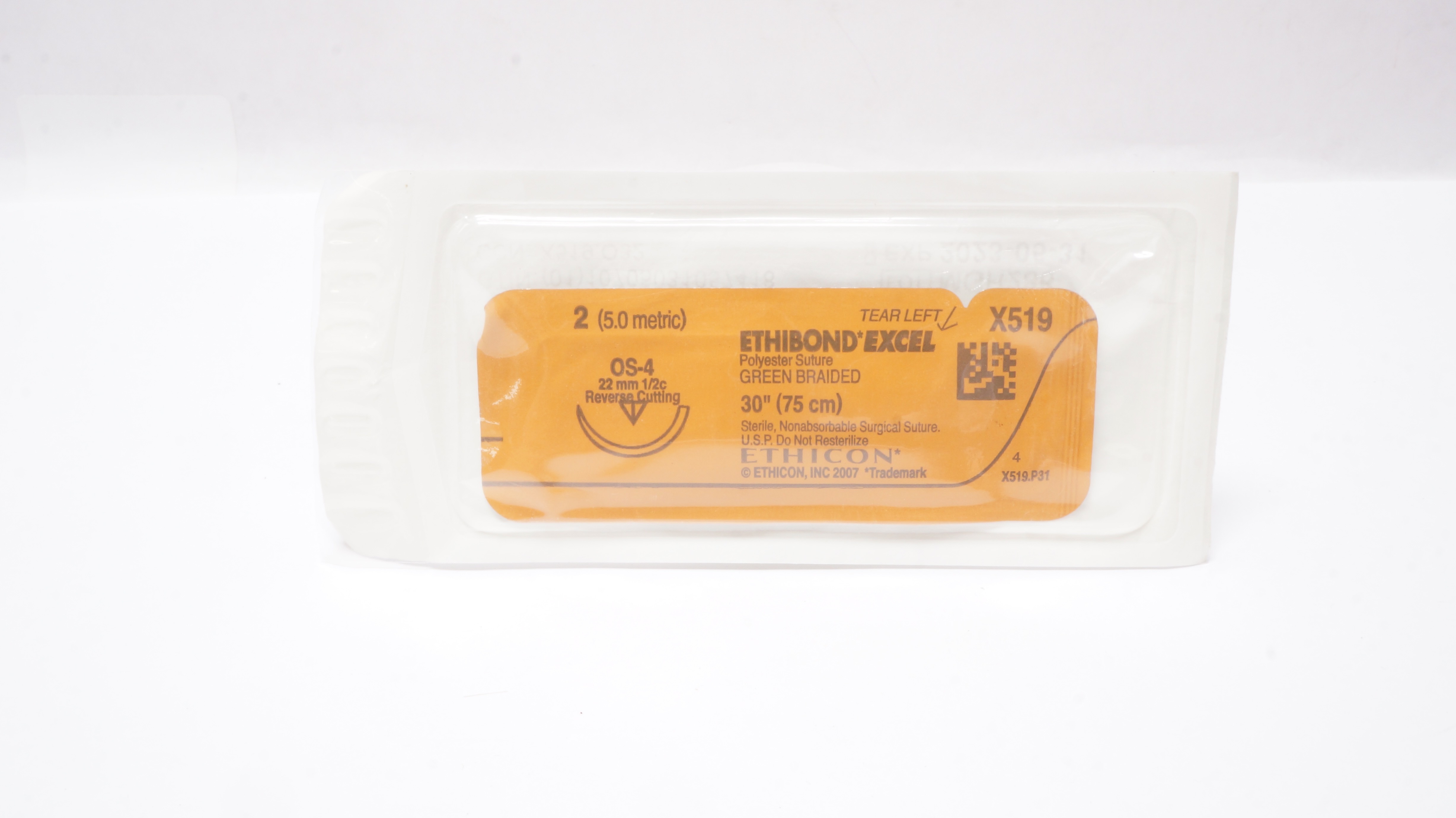 Ethicon X519 2 Ethibond Excel Stre OS-4 22mm 1/2c Reverse Cutting, 30 inch (x)