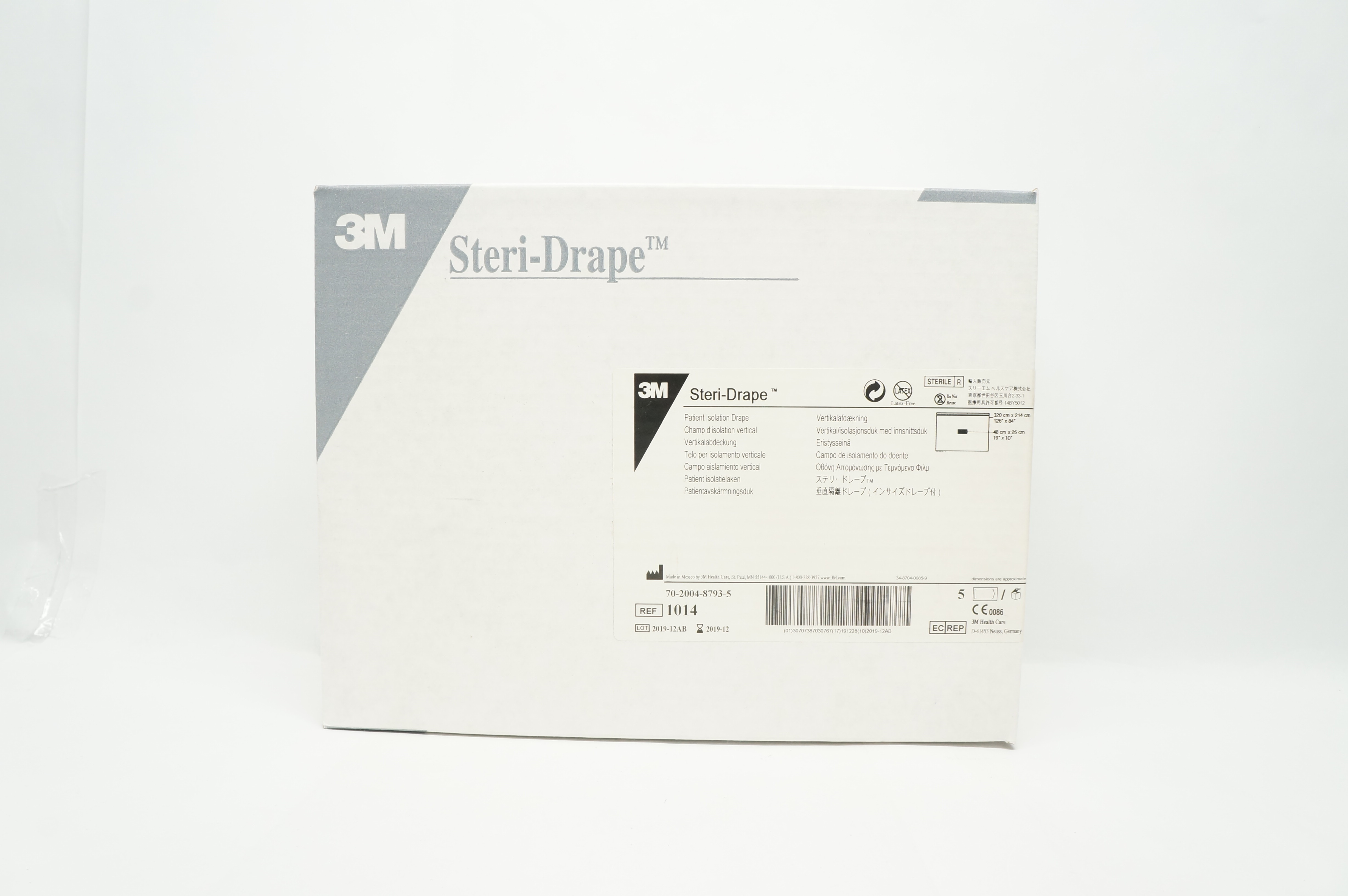 3M 1014 Steri-Drape Patient Isolation Drape 126inch x 84inch (x) - Box of 5