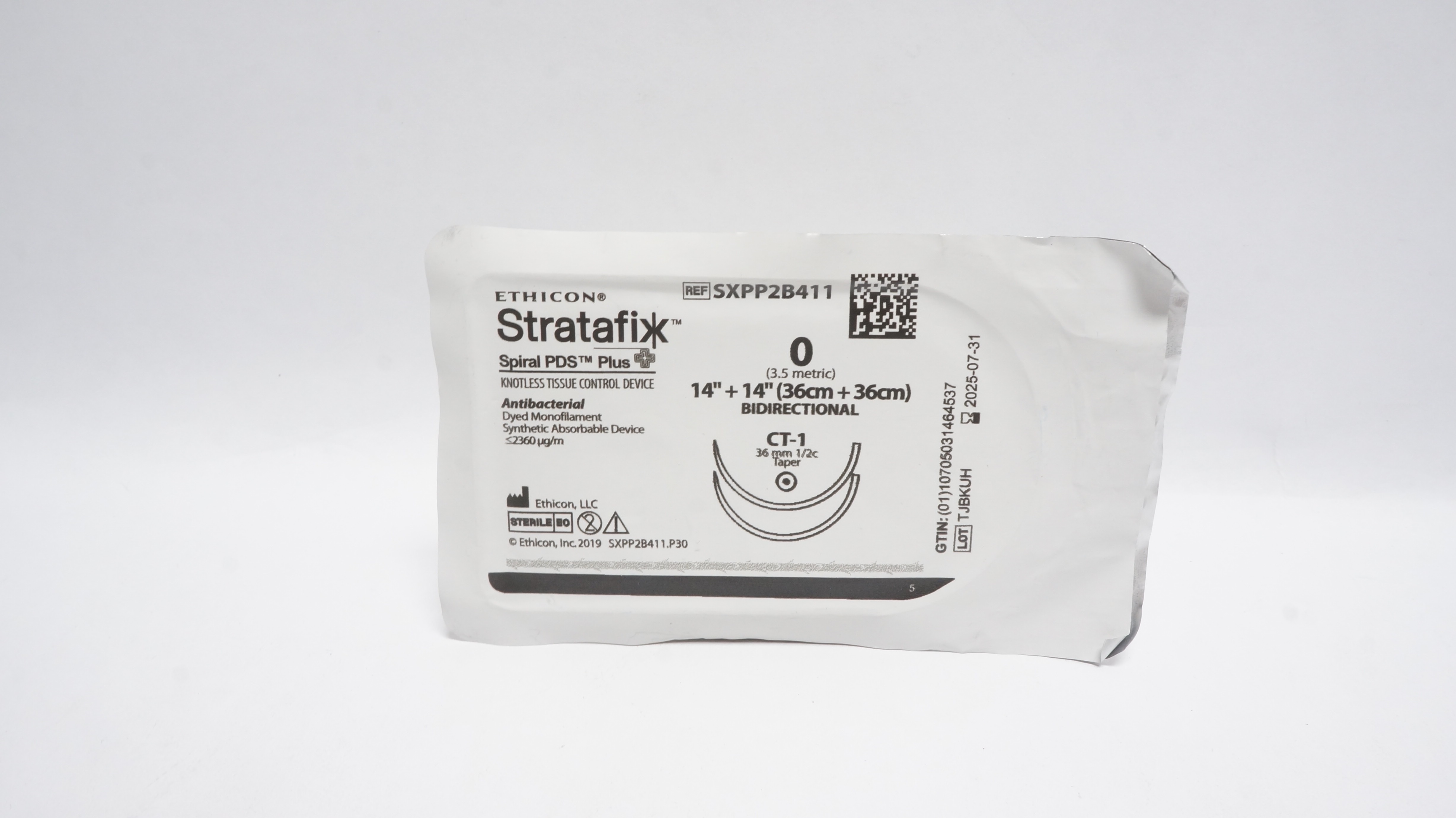 Ethicon SXPP2B411 0 Stratafix Knotless Tissue Control Device 14In+14In,CT-1 (x)