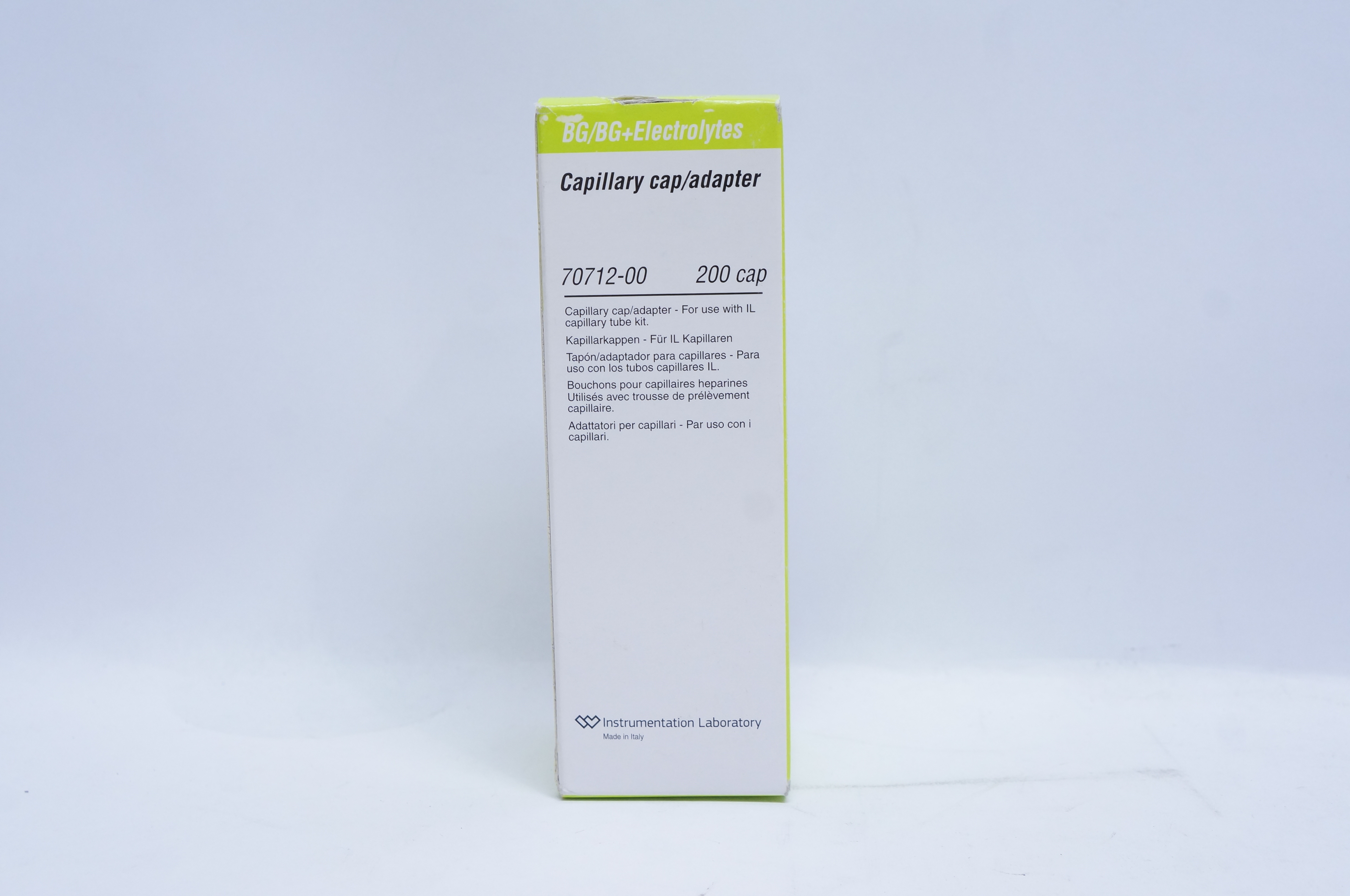 Instrumentation Laboratory 70712-00 Capillary Cap/Adapter - Box of 200