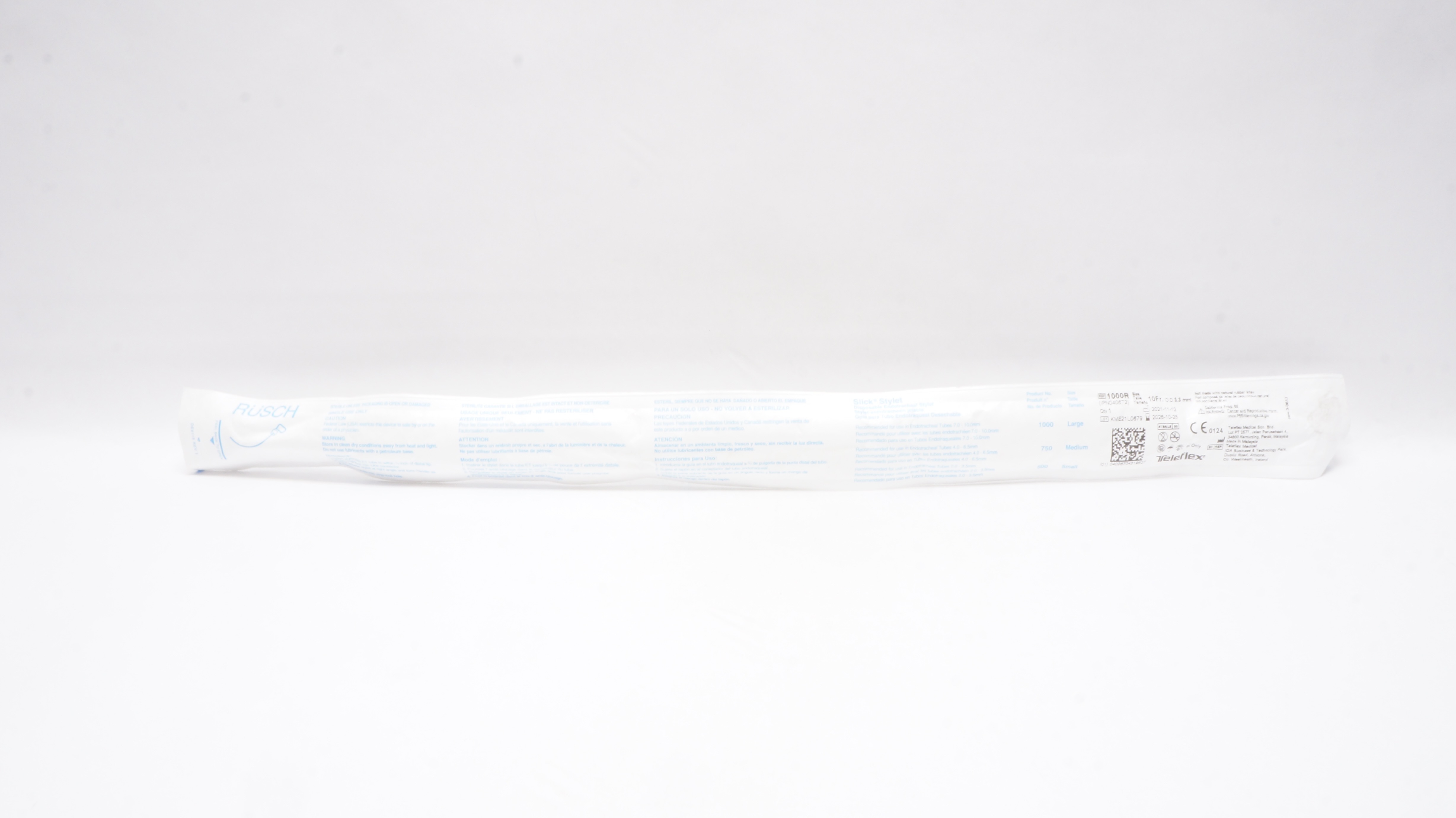 Teleflex 1000R Slick Stylet Disposable Endotracheal Stylet 10Fr. x OD 3.3mm