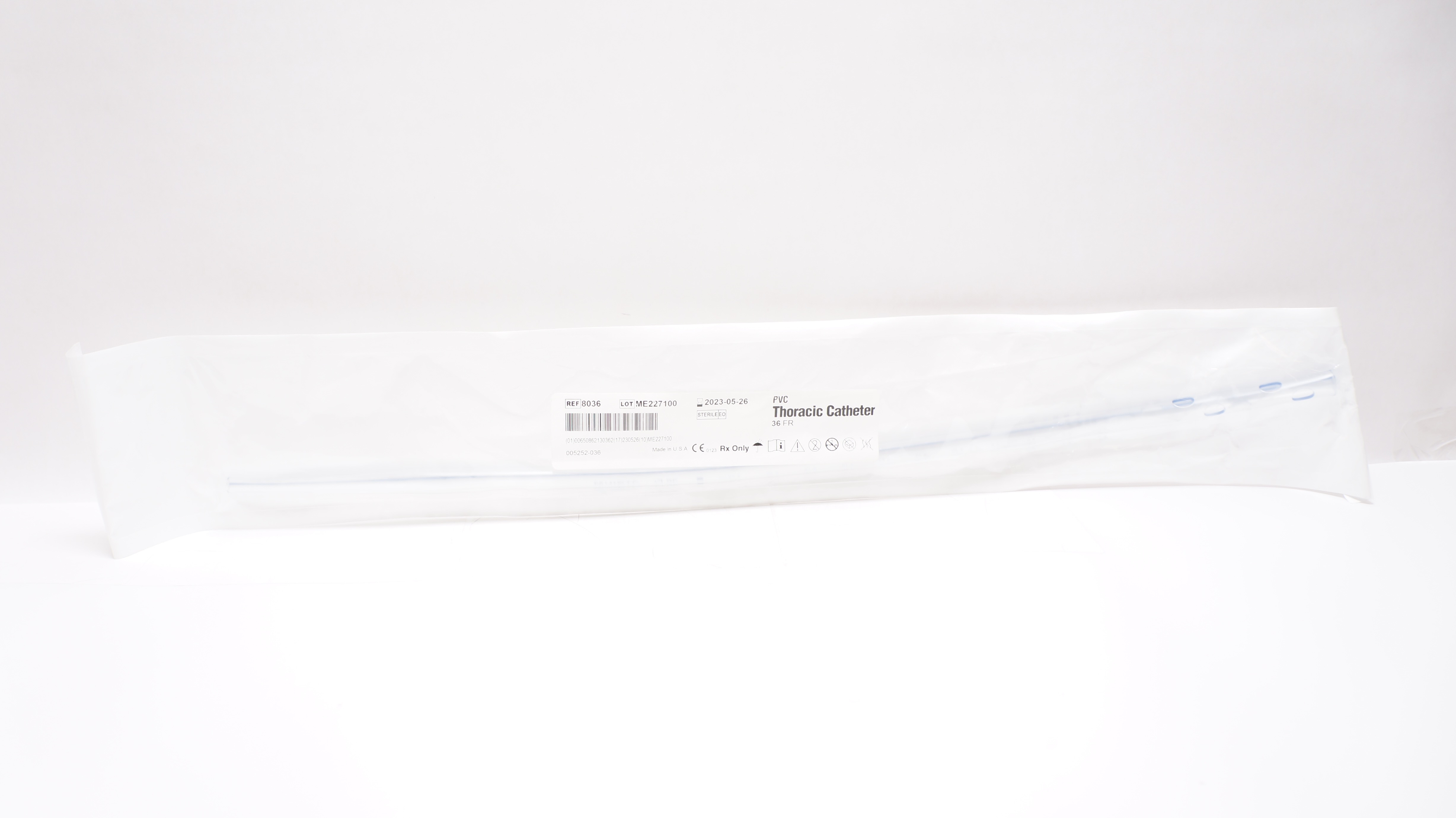 Atrium 8036 PVC Thoracic Cath. 36FR (x)