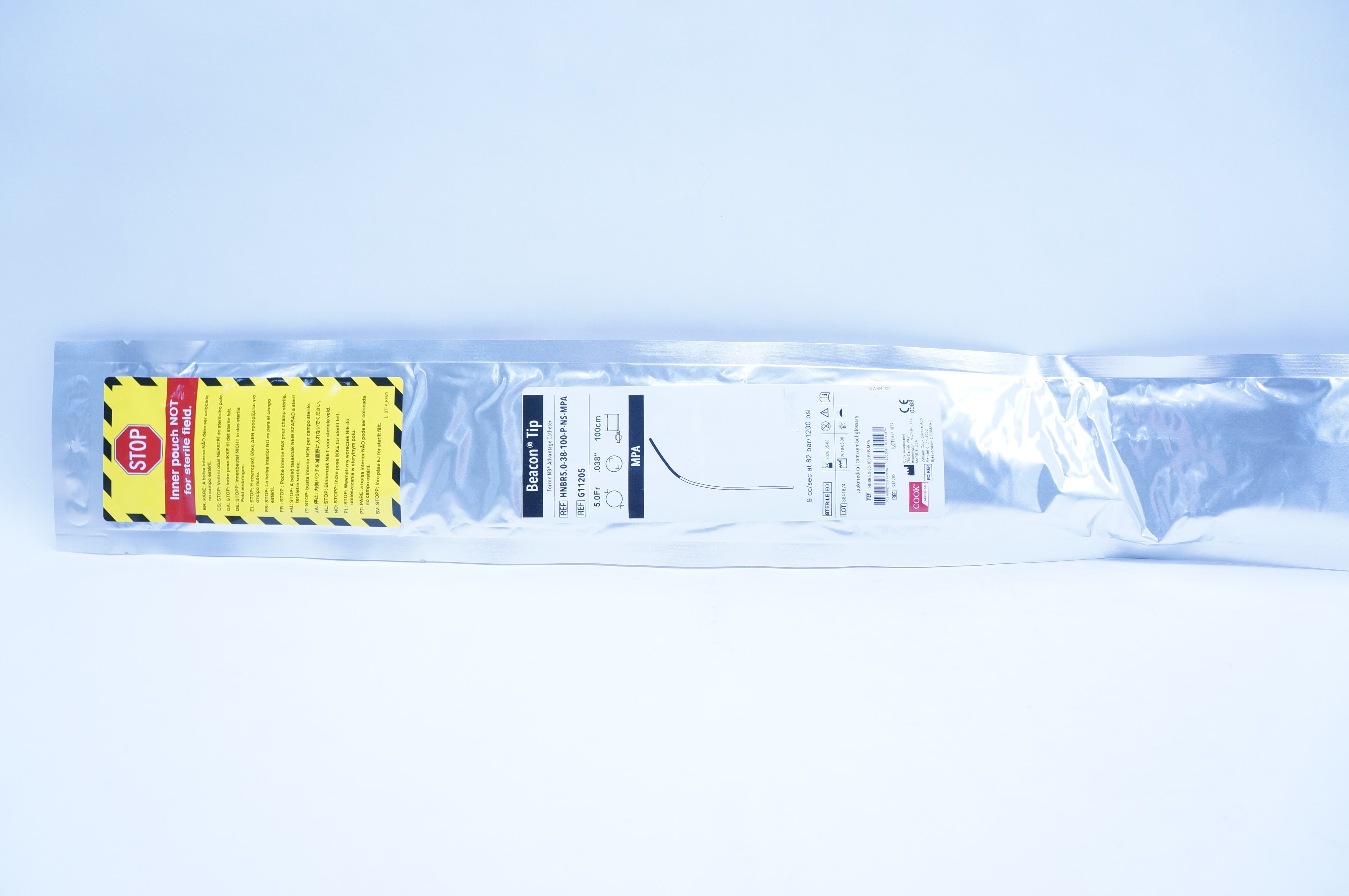 Cook Medical G11205 MPA Beacon Tip Advantage Cath. 5.0Fr. x .038inch x 100cm (x)