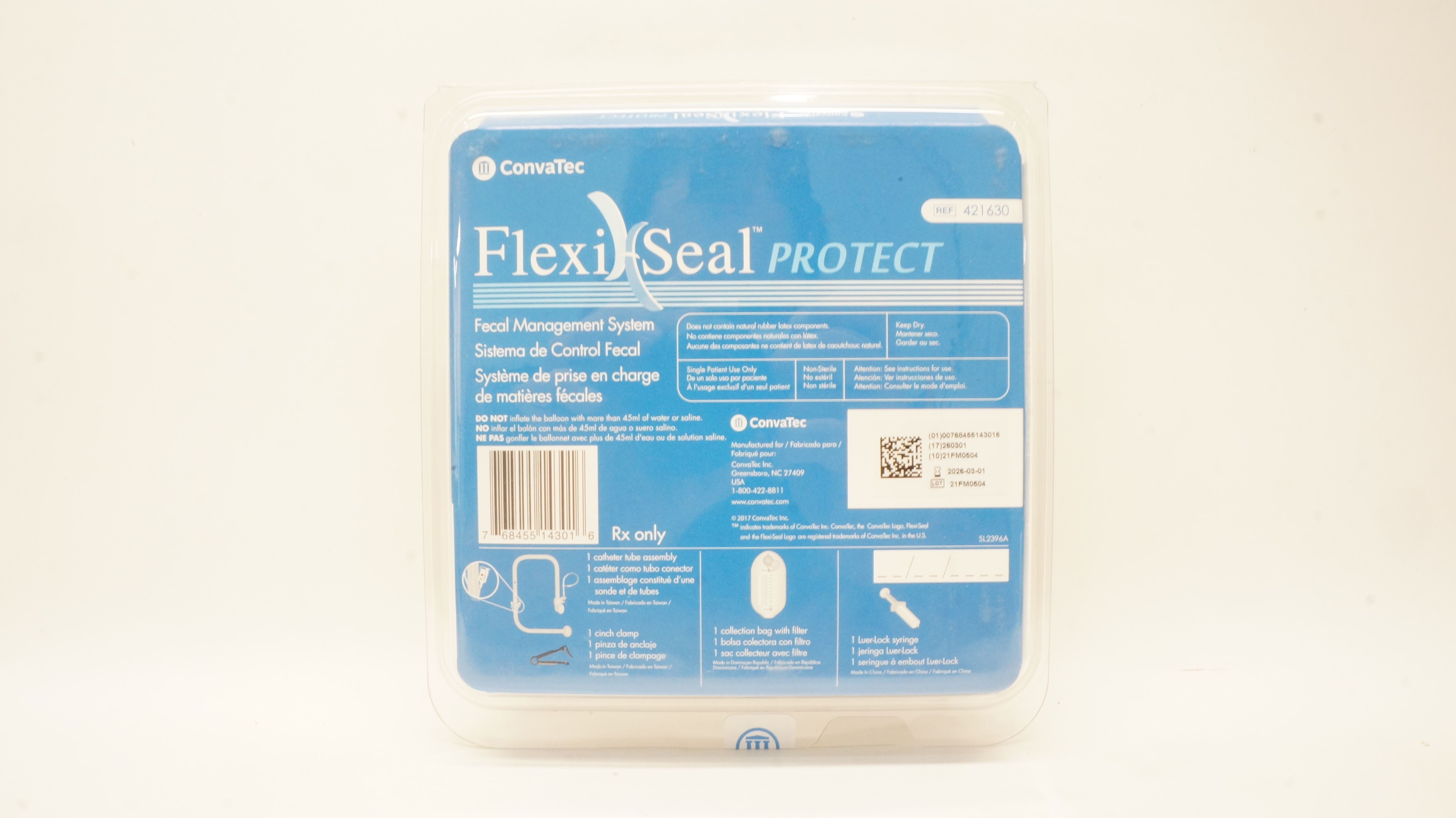 ConvaTec 421630 FlexiSeal Protect Fecal Management System