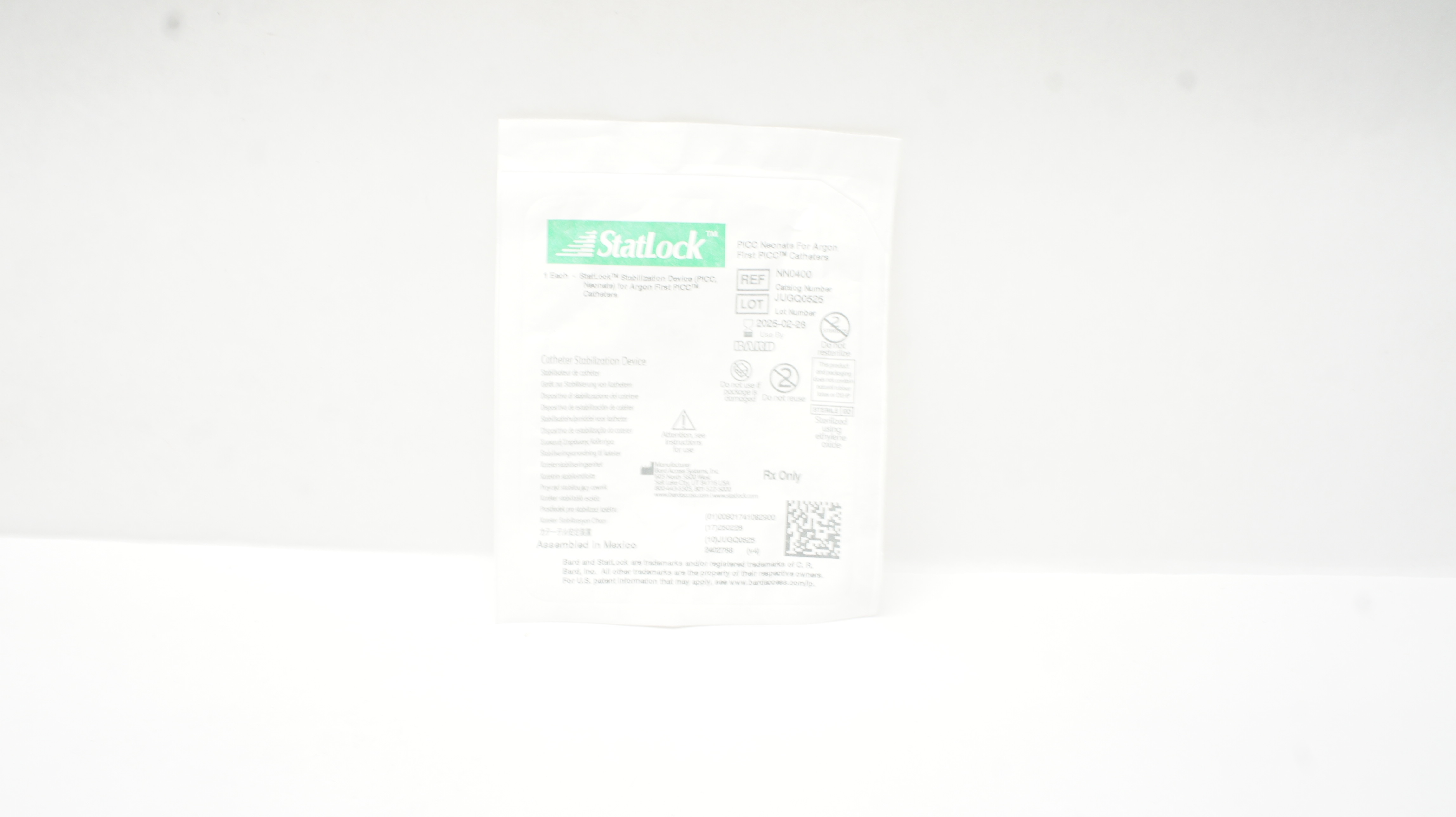 Bard NN0400 StatLock Cath. Stabilization Device PICC, Neonate