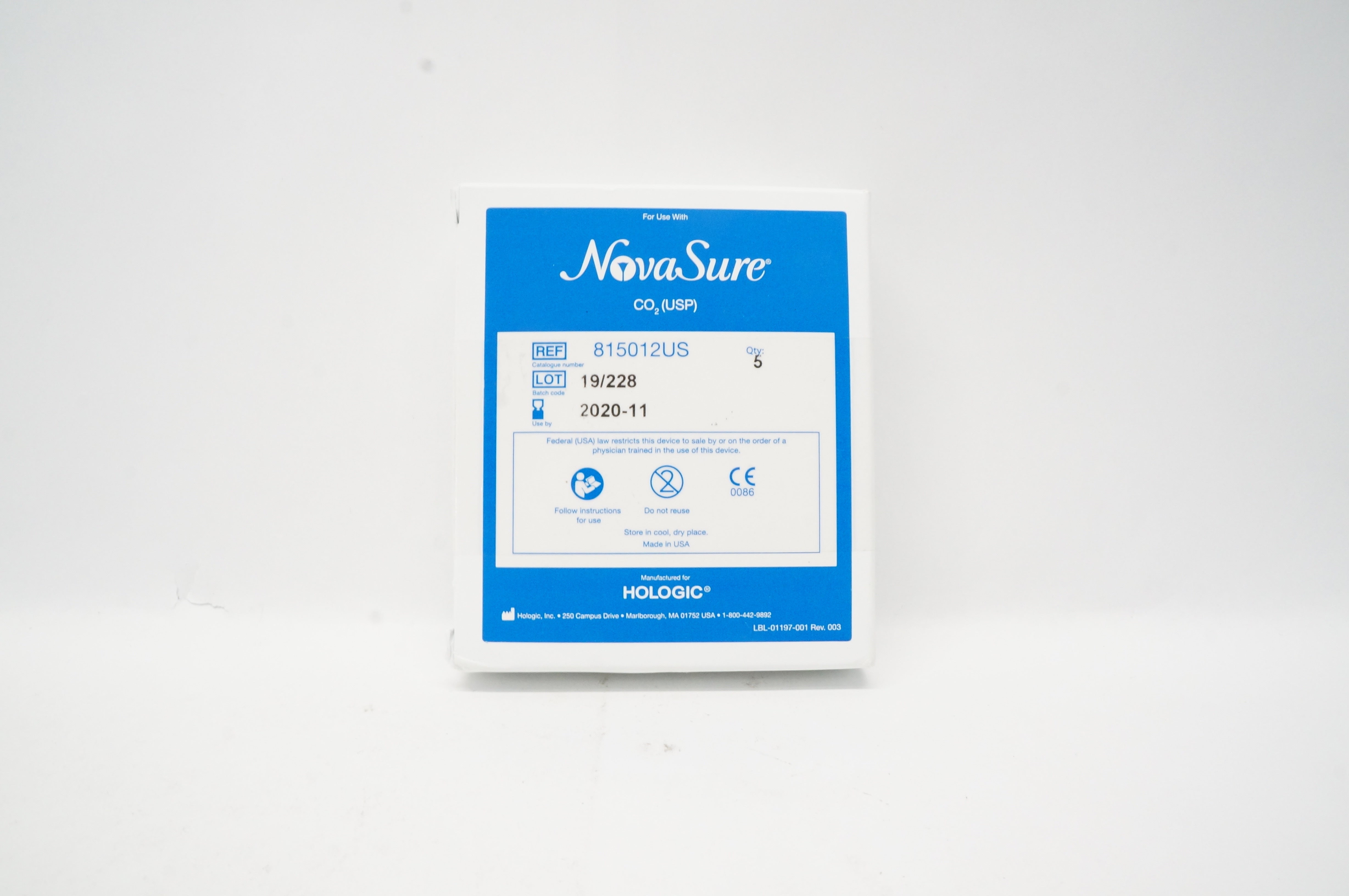 Hologic 815012US NovaSure CO2 (USP) (x) - Box of 5