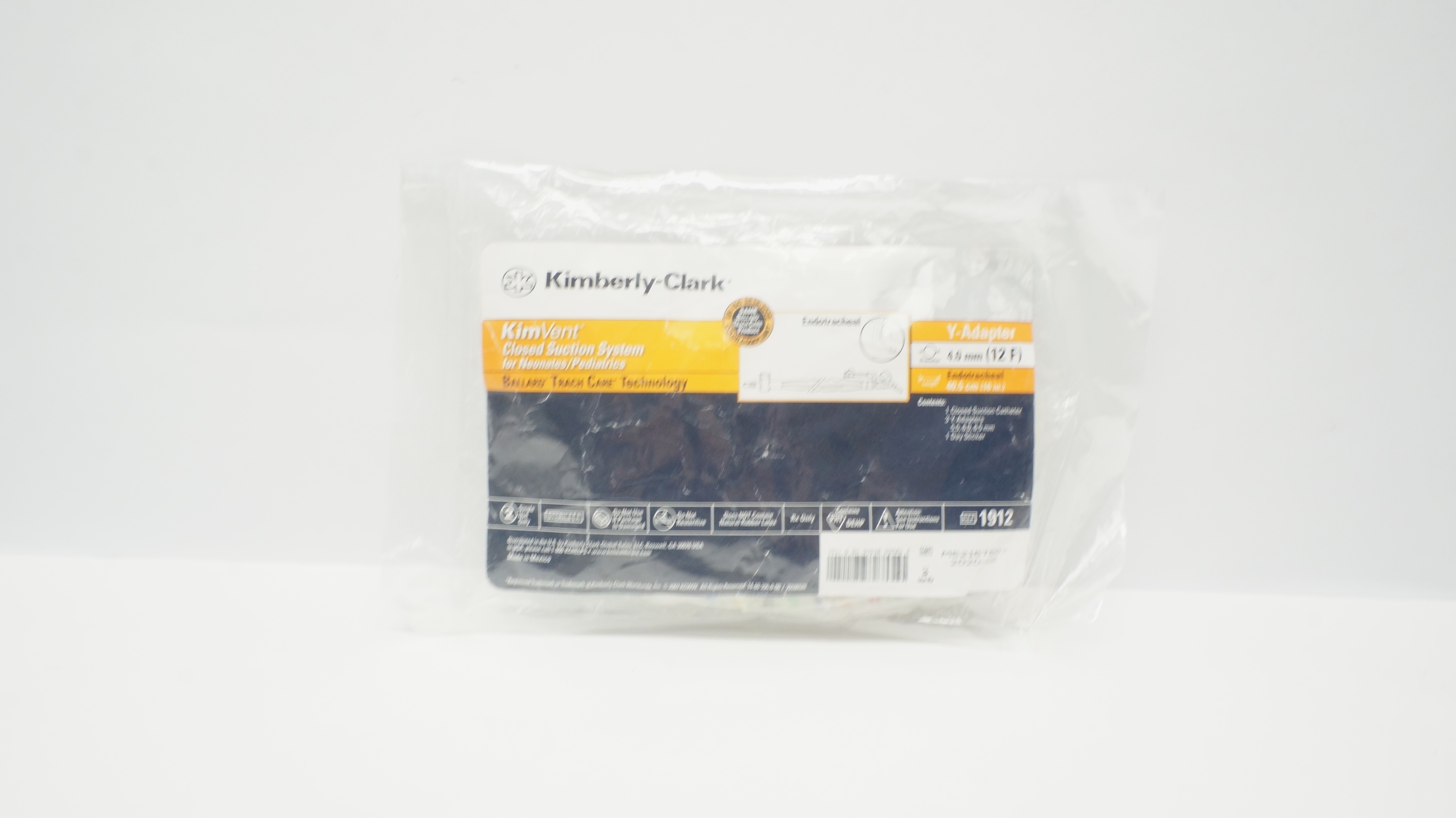 Kimberly Clark 1912 KimVent Closed Suction System For Neonates/Pediatric 12F(x)