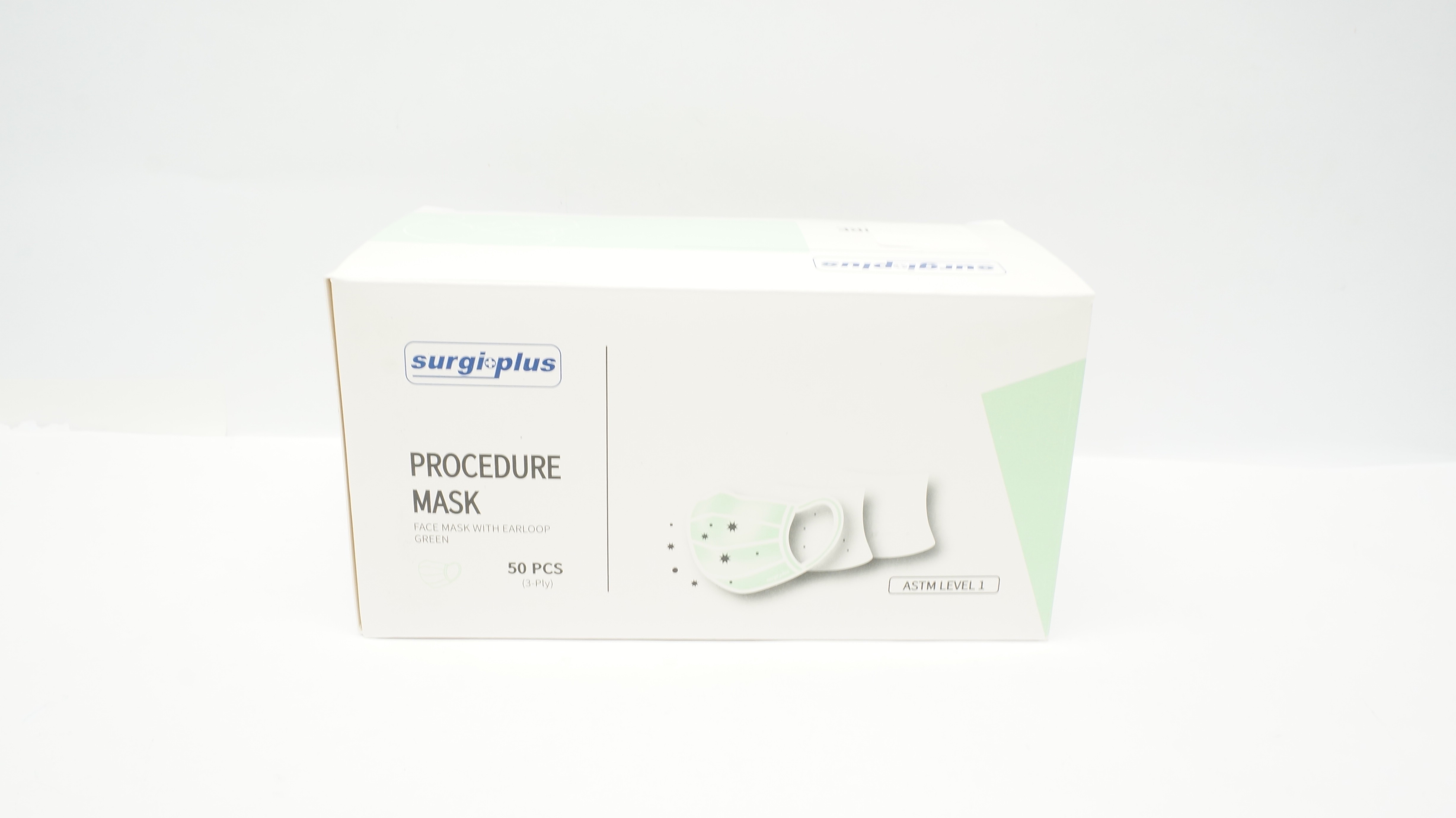 Suzhou Avon Textile 68-8601-G Procedure Mask W/Earloop Green - Box of 50