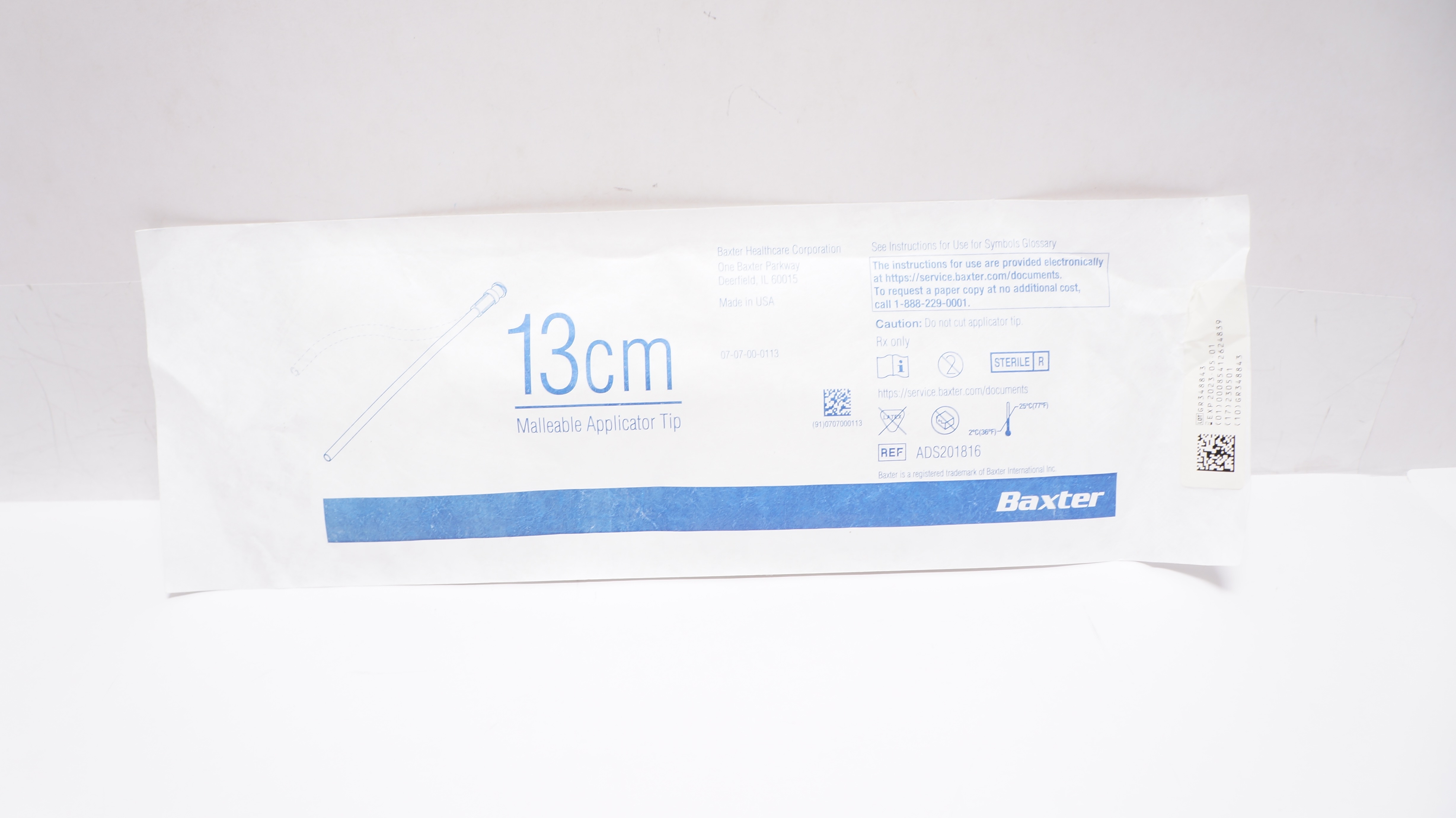 Baxter ADS201816 Malleable Applicator Tip 13cm (x)