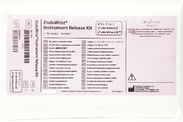 Intuitive Surgical 381199 da Vinci Xi EndoWrist Instrument Release Kit, Ver-01
