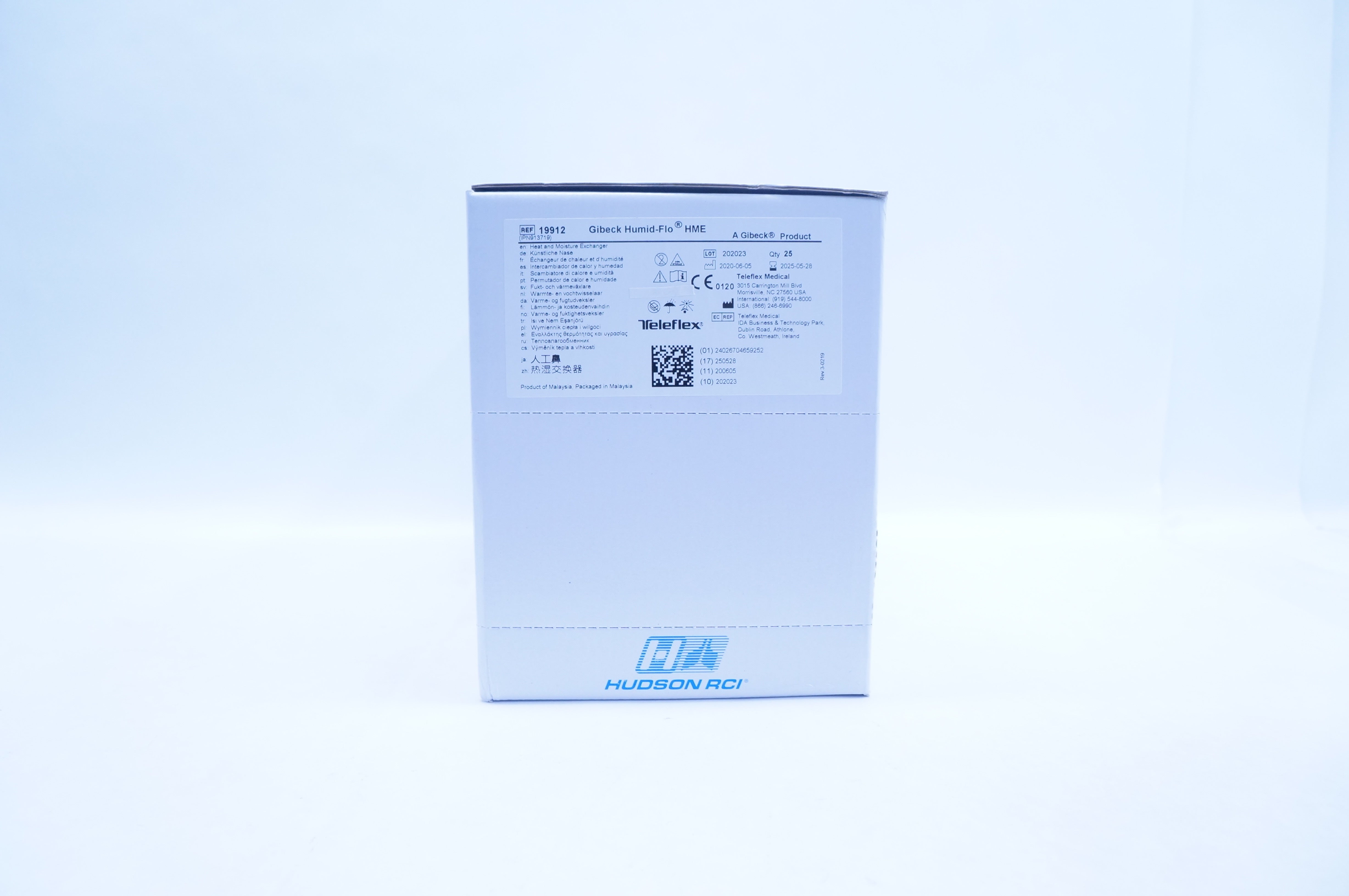 Hudson RCI 19912 Teleflex Gibeck Humid-Flo Heat and Moisture Exchanger