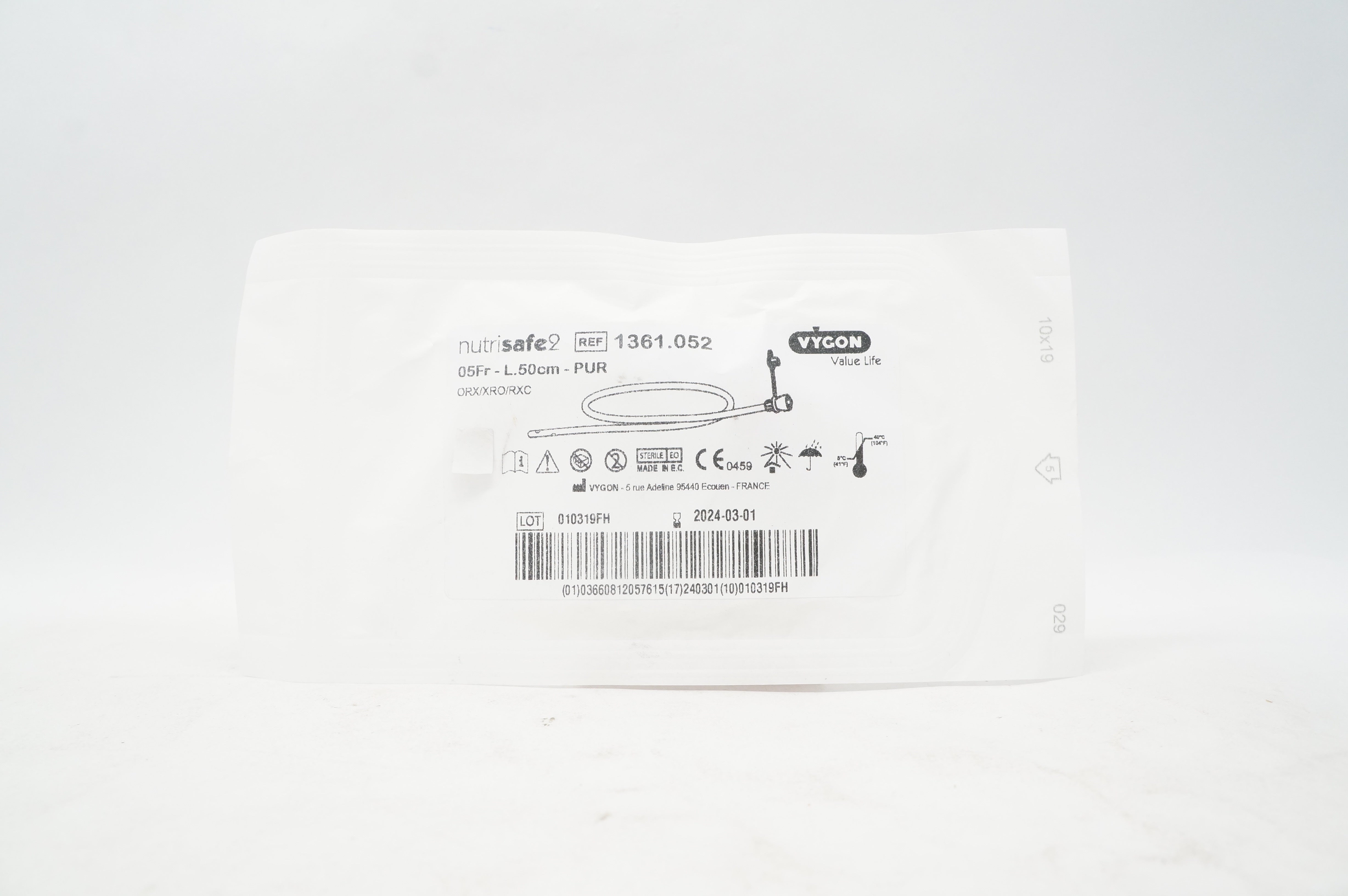 Vygon 1361.052 Nutrisafe2 05Fr - L.50cm - PUR