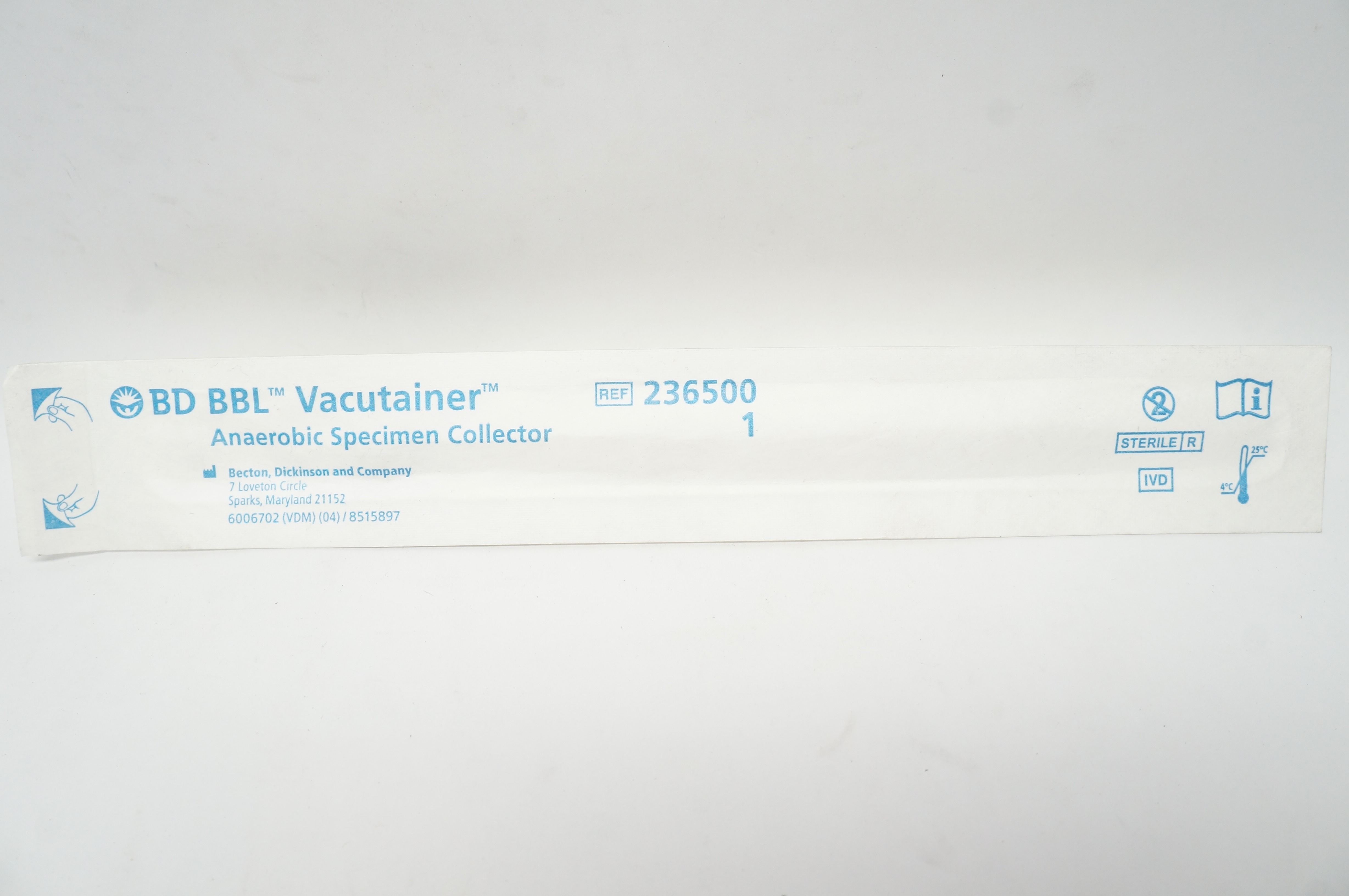 BD 236500 BBL Vacutainer Anaerobic Specimen Collector (x)