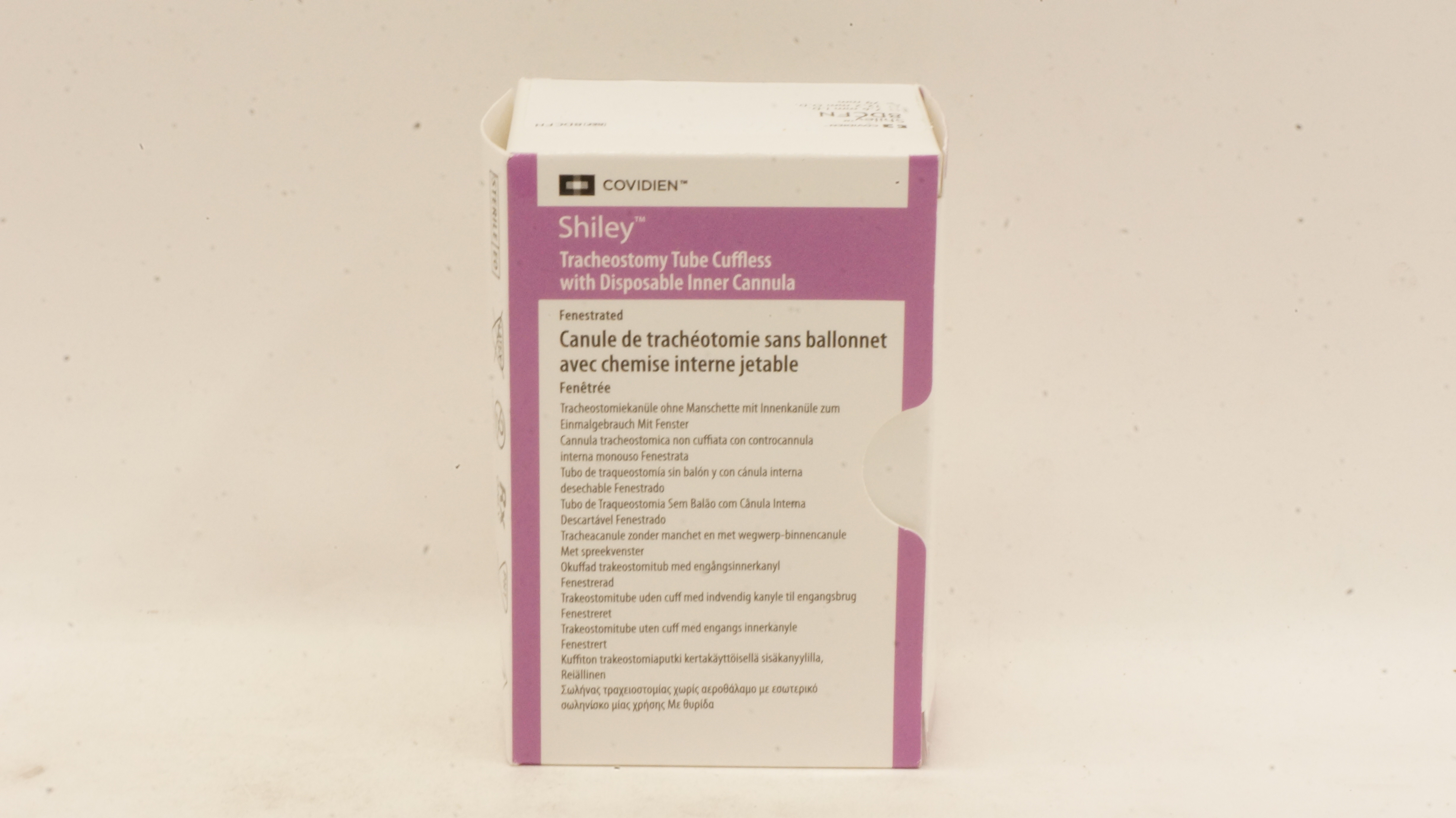 Covidien 8DCFN Shiley Tracheostomy Tube Cuffless with Disposable Inner Cannula