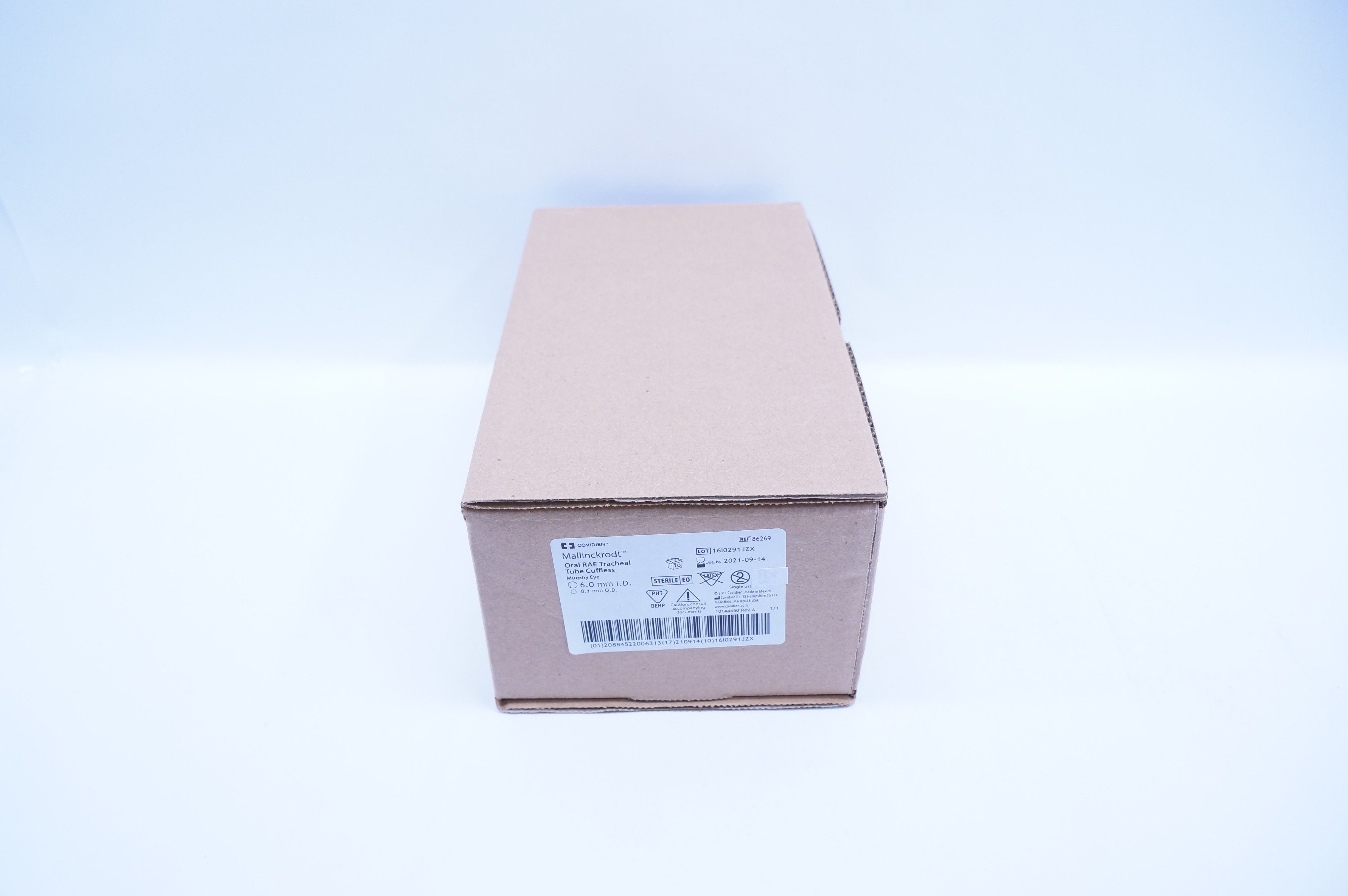 Covidien 86269 Mallinckrodt Oral RAE Tracheal Tube 6.0mm x 8.1mm - Box of 10