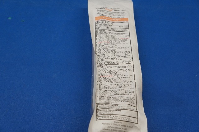 CareFusion 260815 Hi-Lite Orange ChloraPrep With Tint 26ml Applicator