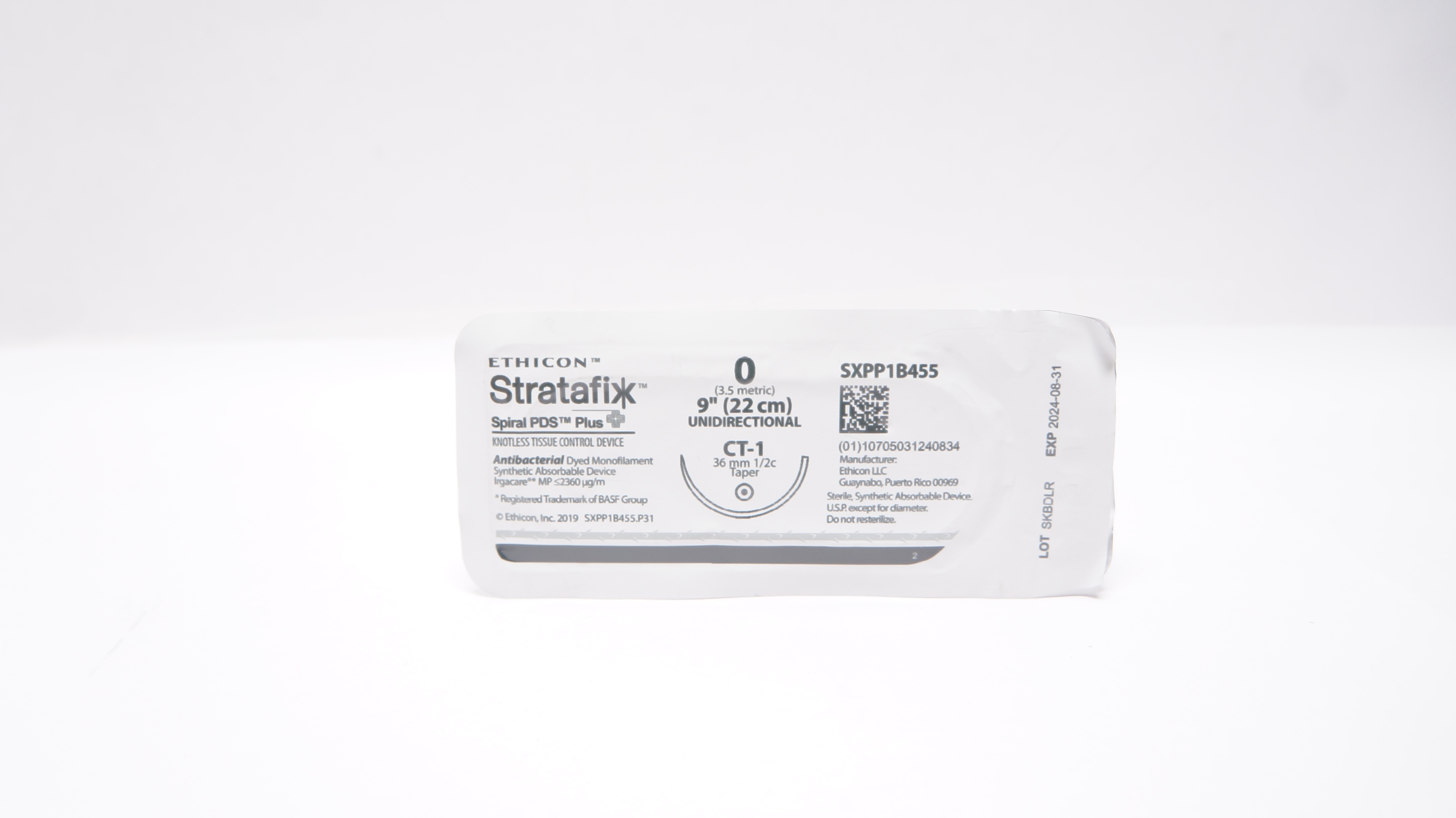 Ethicon SXPP1B455 Stratafix Unidirectional Control Device CT-1 36mm1/2c Taper