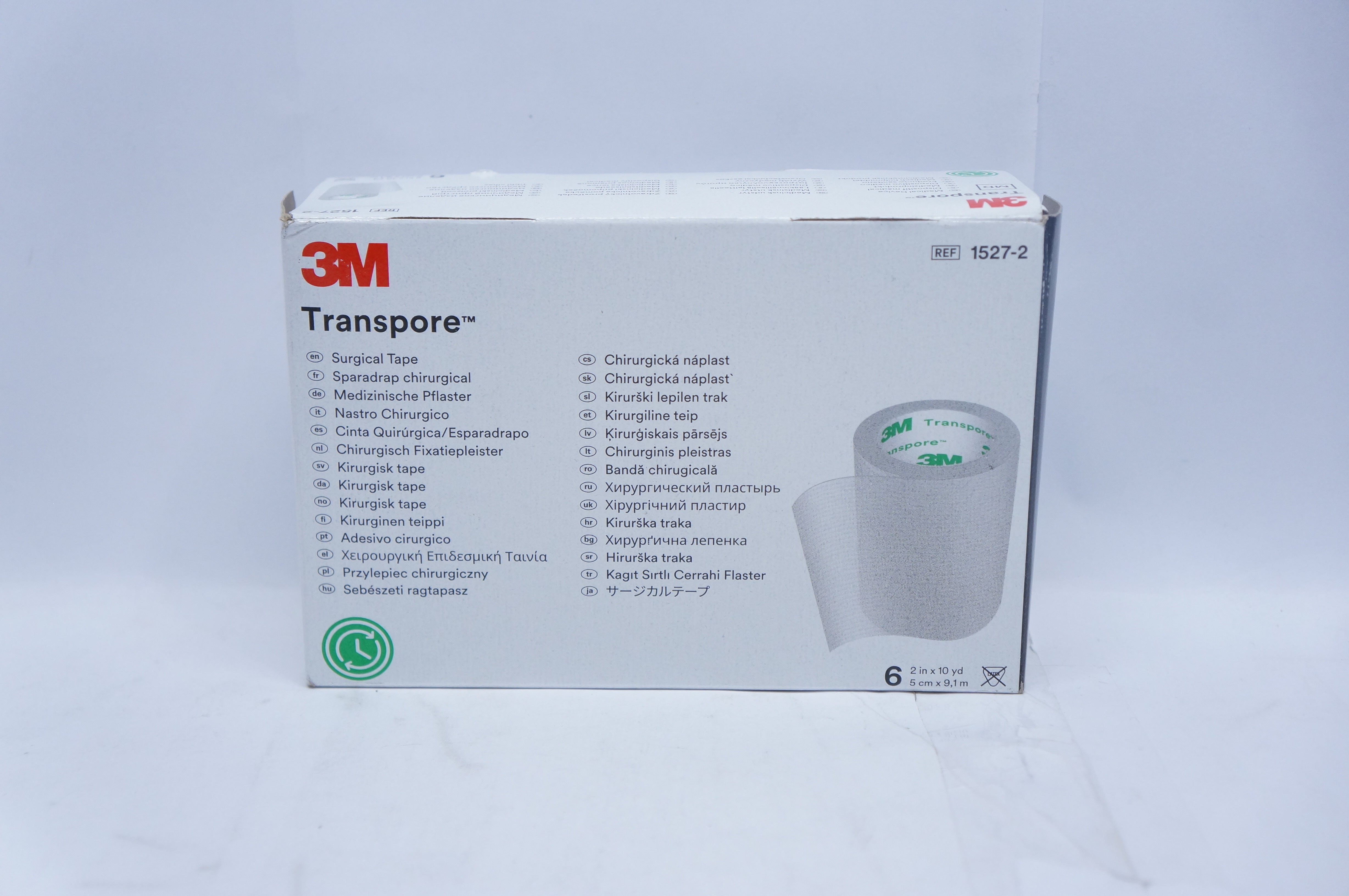 3M 1527-2 Transpore Surgical Tape 5cm x 9.1m - Box of 6