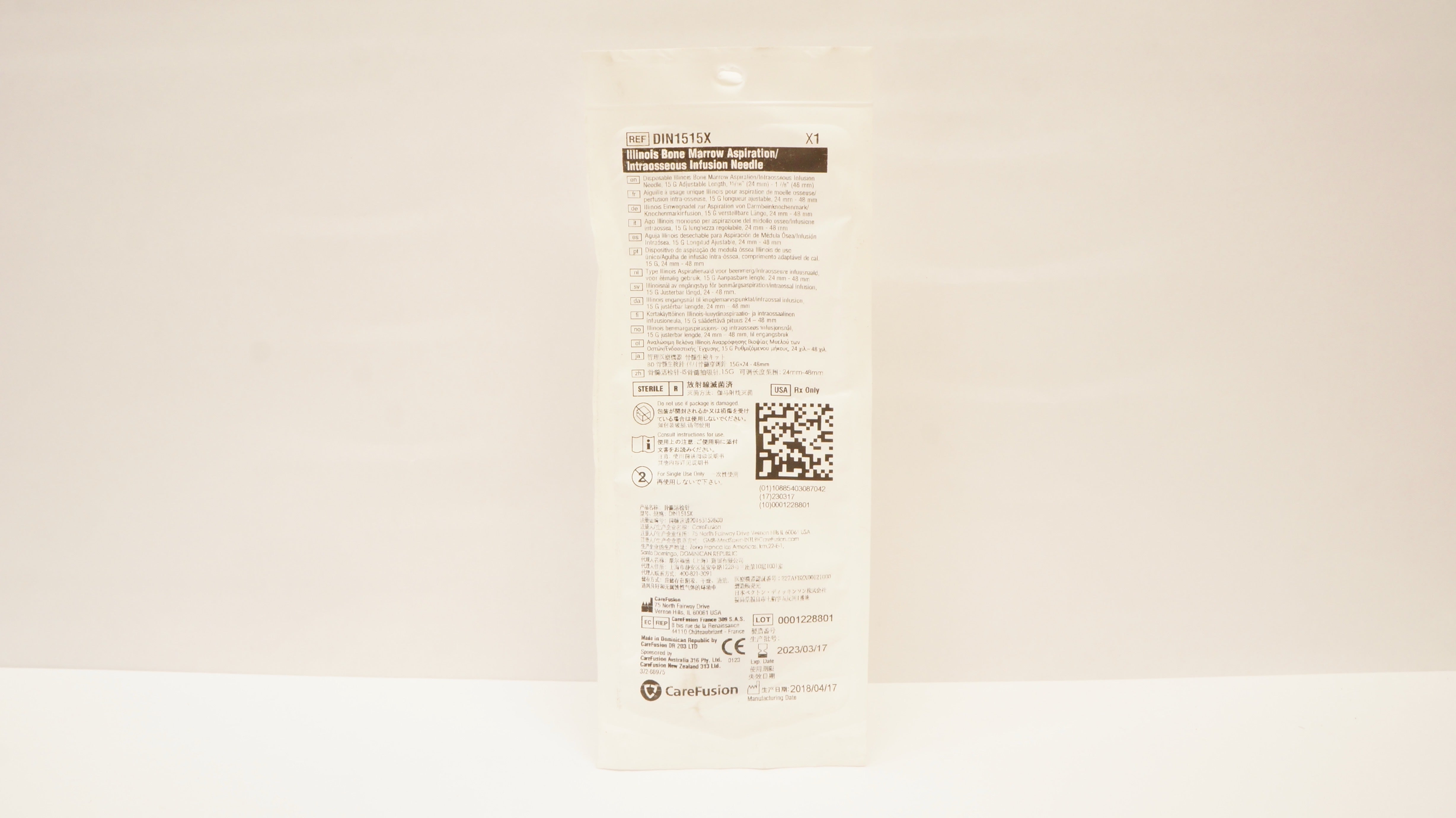 CareFusion DIN1515X Illinois Bone Marrow Aspiration Infusion Ndle 15G (x)