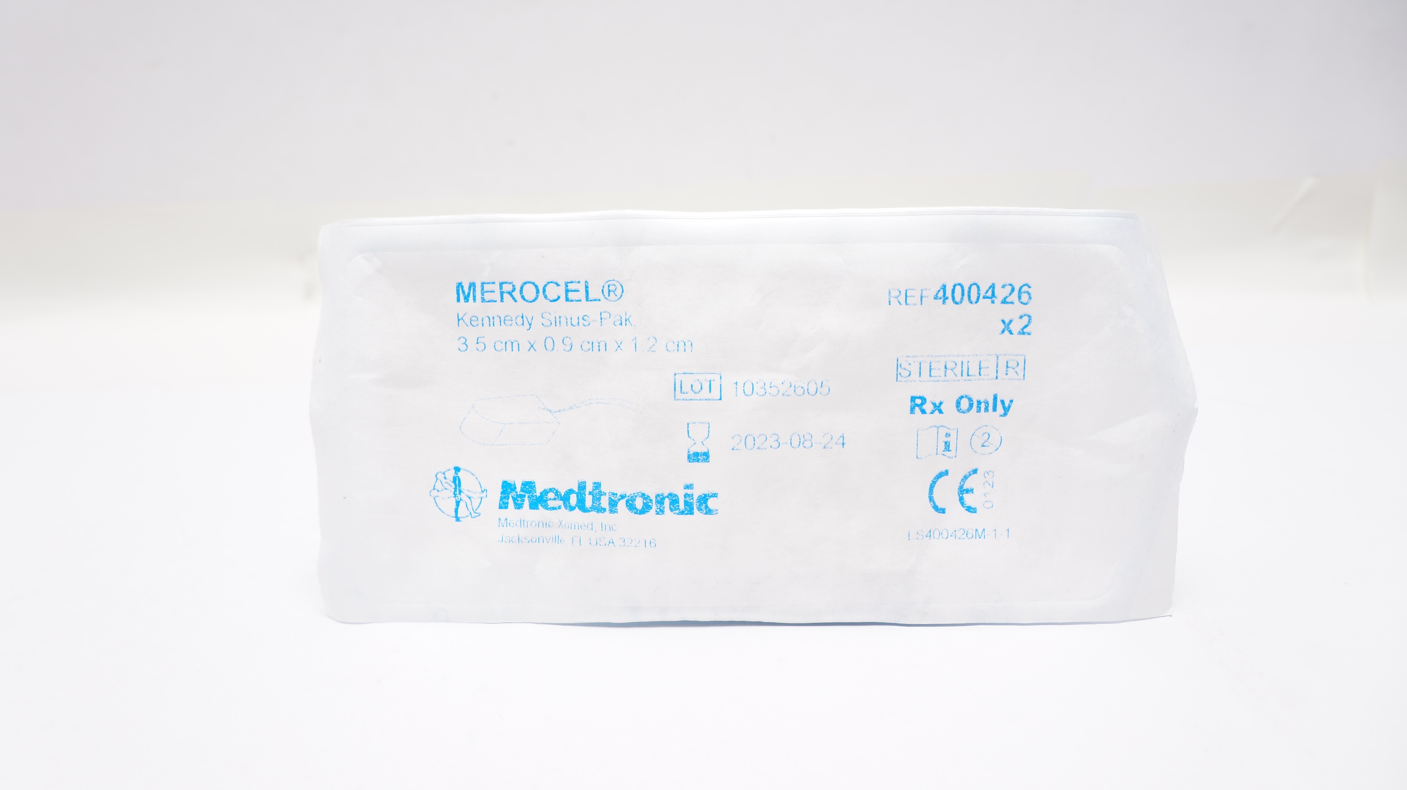 Medtronic 400426 MEROCEL Kennedy Sinus-Pak 3.5cm x 0.9cm x 1.2cm (x) - Pack of 2